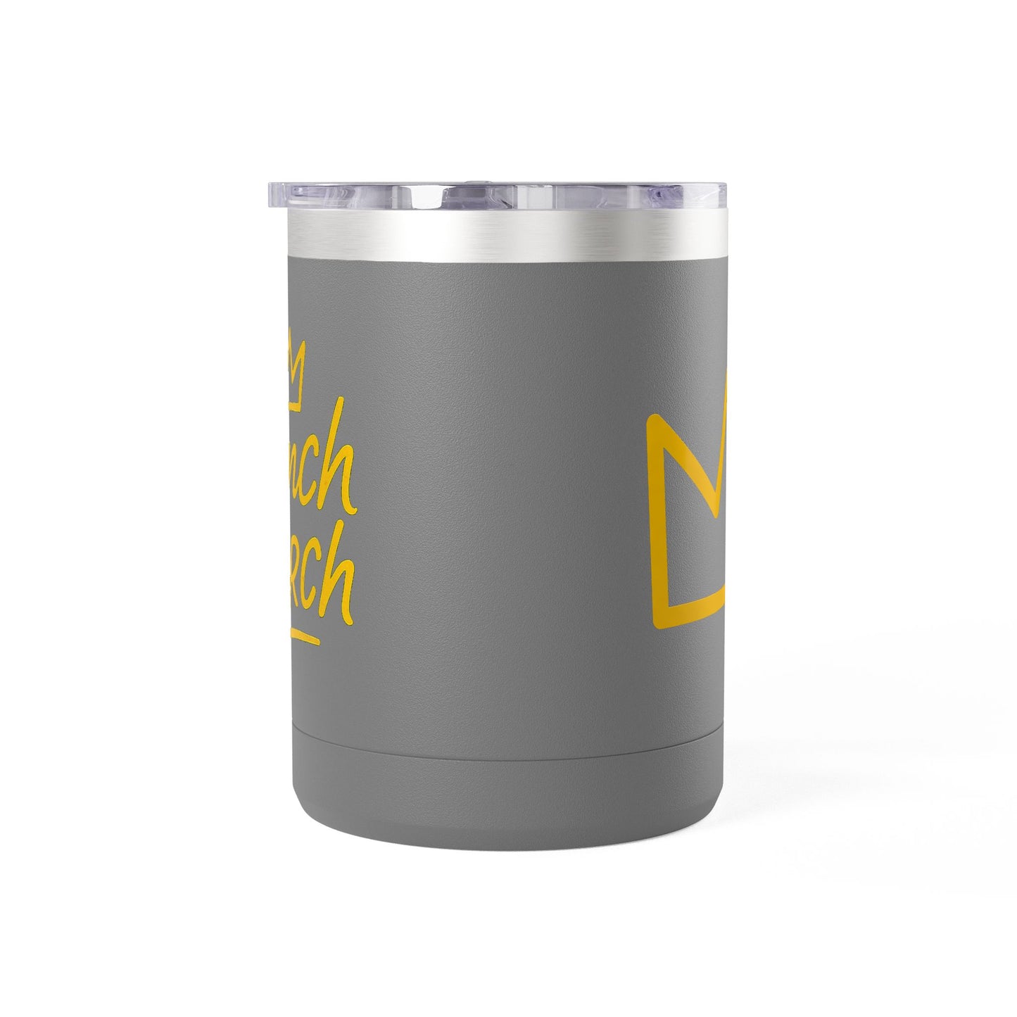 Trench Merch Crown Coffee Mug Tumbler, Perfect for Beach Lovers, Gifts for Friends, Summer Getaways, Adventure Travel, Crown Design