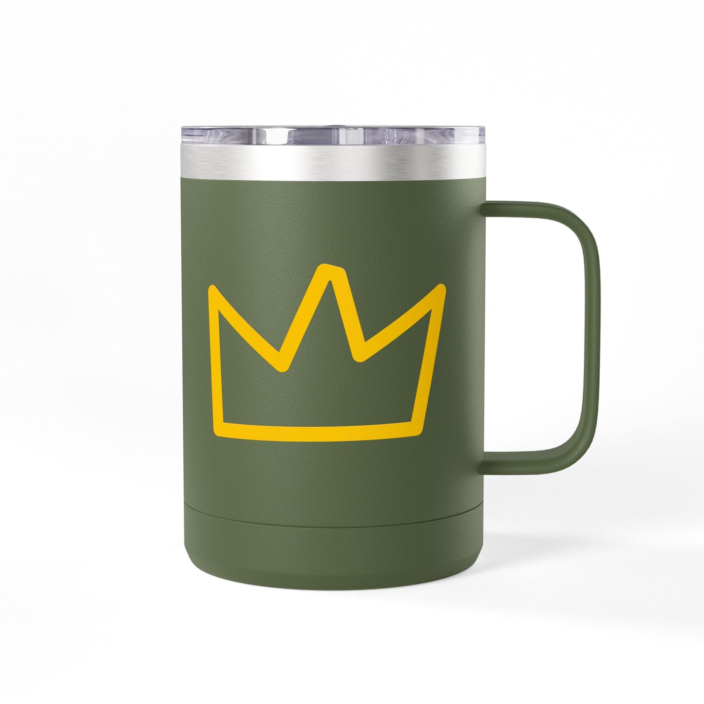 Trench Merch Crown Coffee Mug Tumbler, Perfect for Beach Lovers, Gifts for Friends, Summer Getaways, Adventure Travel, Crown Design
