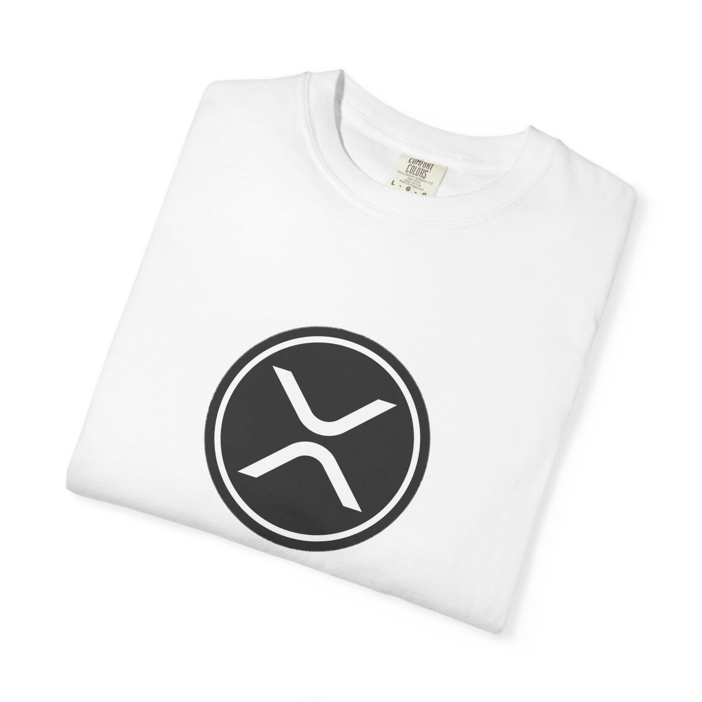 XRP Unisex Garment-Dyed T-Shirt with Minimalist Logo, Stylish Casual Wear, Perfect for Gifts, Everyday Comfort, Cool Streetwear