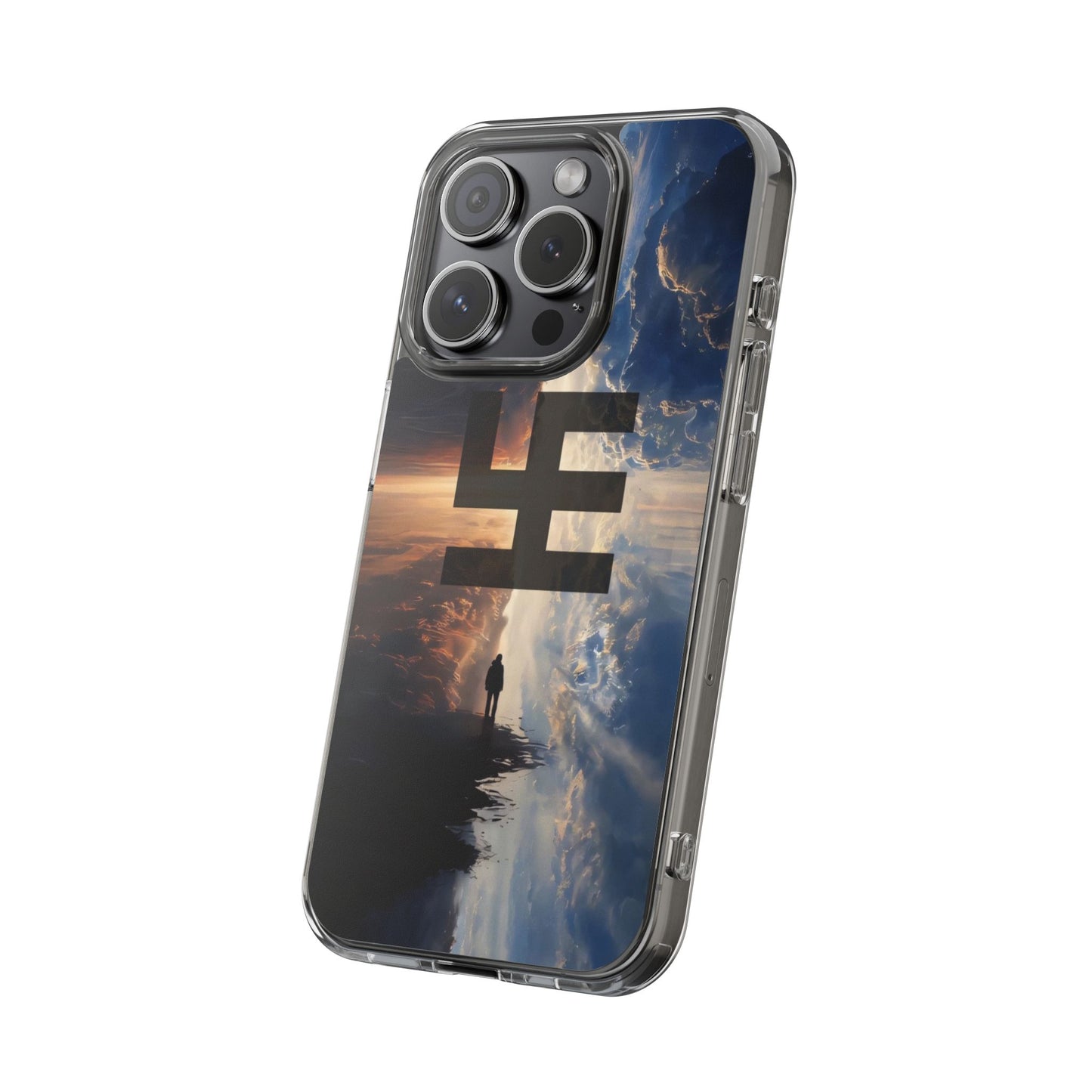 Swasticoin Nature-Themed Clear Phone Case, Unique Phone Cover with Scenic Design, Eco-Friendly Protection, Gift for Travelers, Custom Phone Accessory
