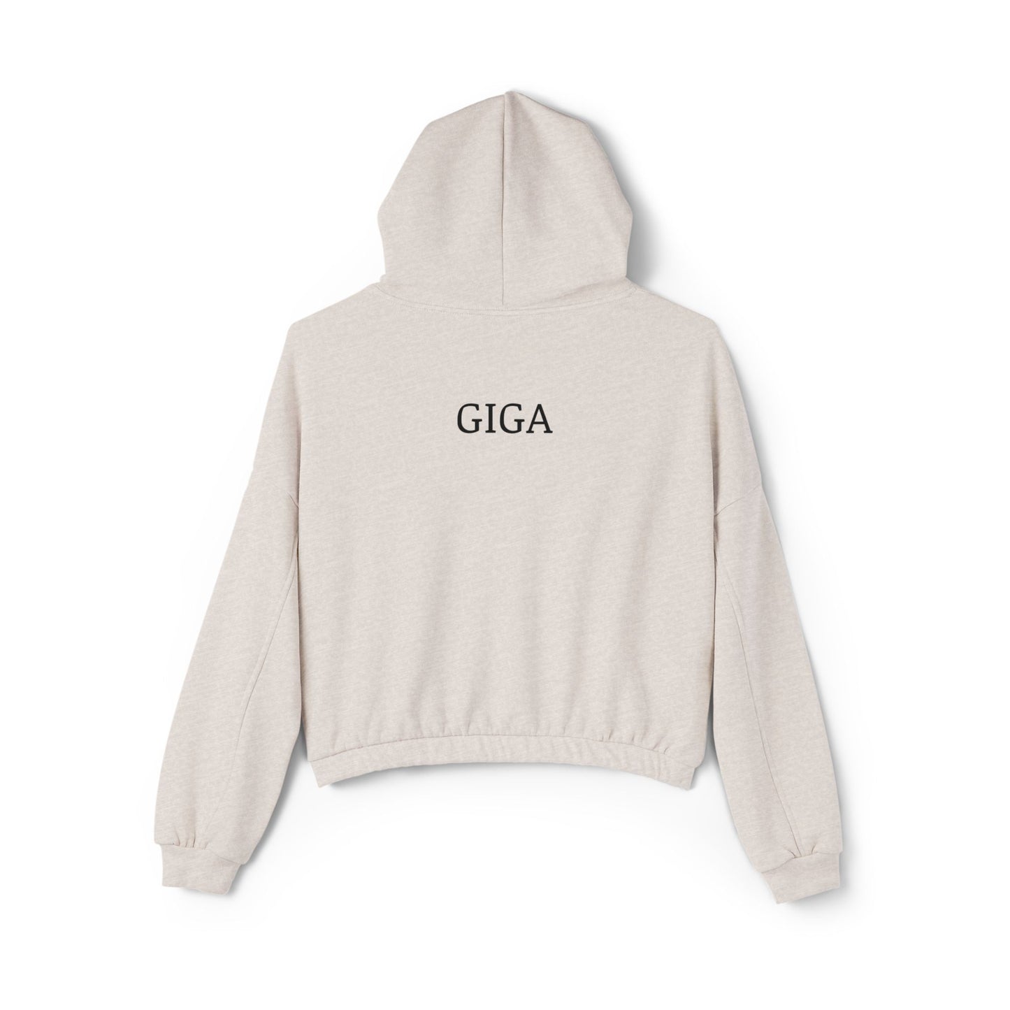 GIGA Empowering Women's Cinched Bottom Hoodie - Her Body My Choice, Feminist Apparel, Activist Fashion, Gift for Her, Casual Wear