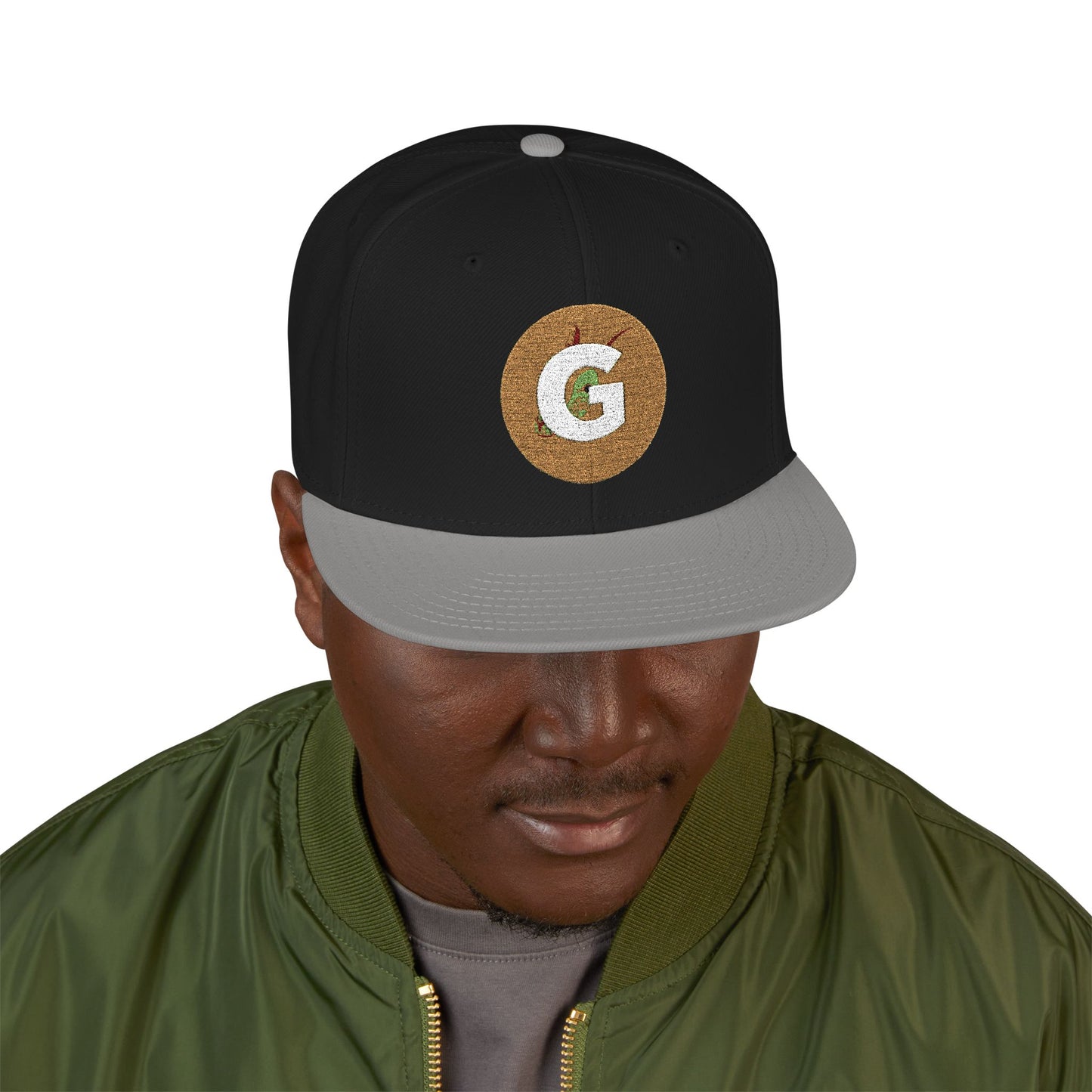 Custom Goat Embroidered Snapback Cap, Trendy Hat, Streetwear Accessory, Gift for Him, Casual Headwear, Sports Cap, Logo Hat