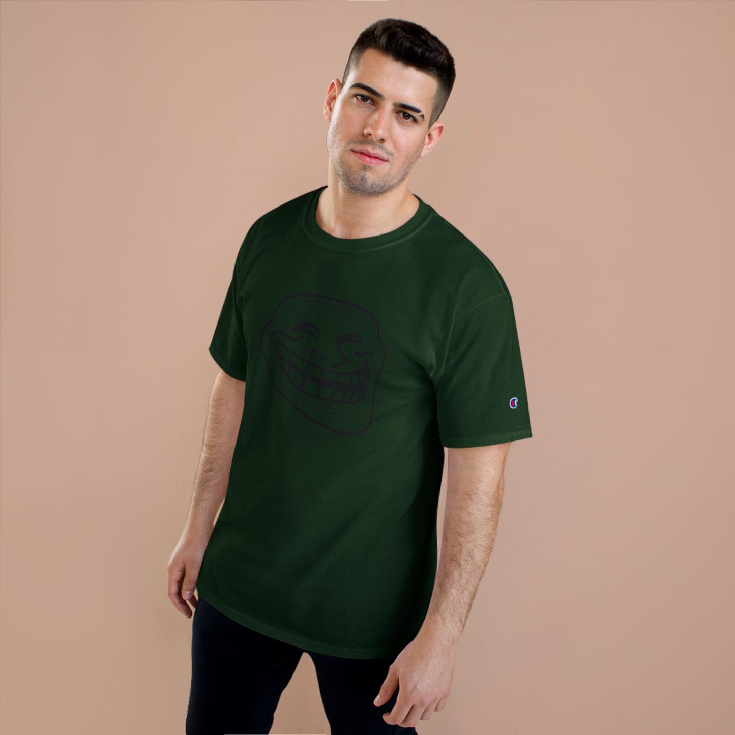 TROLL Funny Meme Champion T-Shirt, Humor Shirt, Gift for Gamers, Casual Wear, Laughing Face Tee, Perfect for Parties