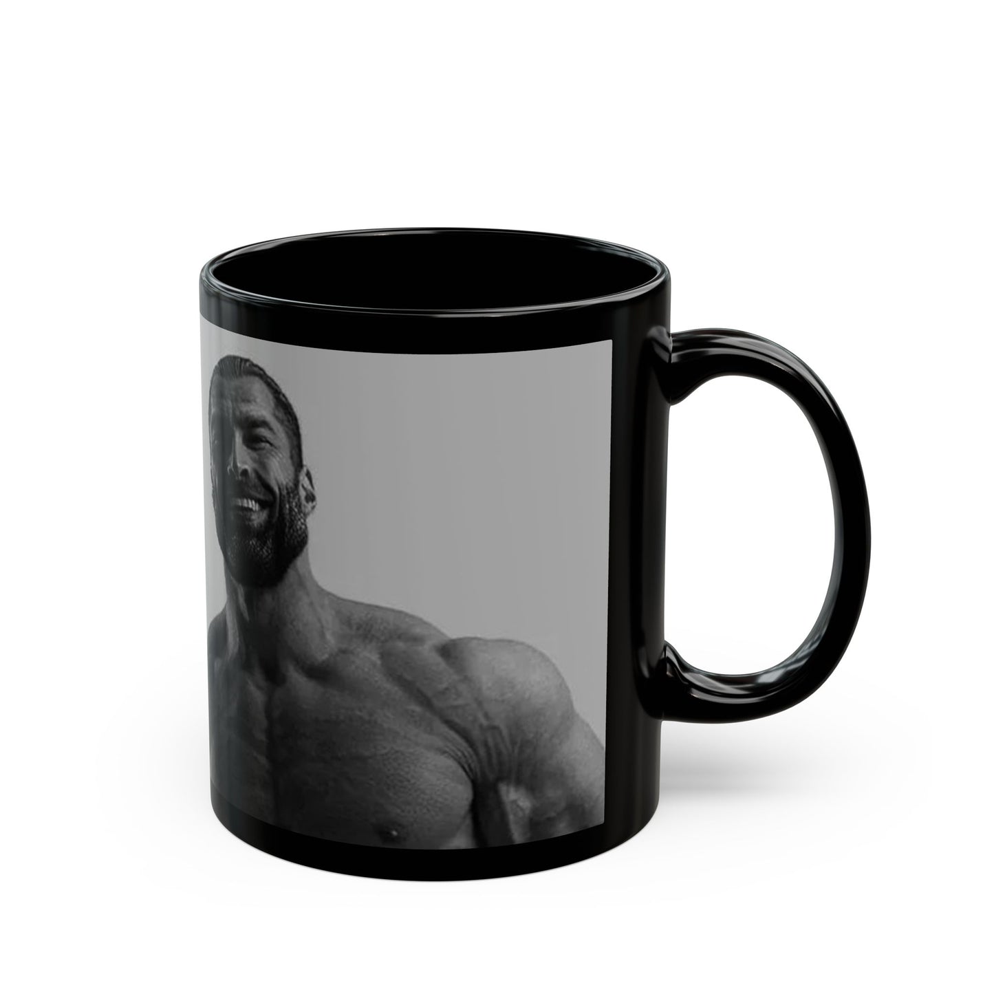 GIGA Bold Fitness-Inspired Black Mug - Perfect Gift for Gym Lovers, Workout Motivation, Coffee Lover, Personalized Gym Décor, Unique Tea Mug