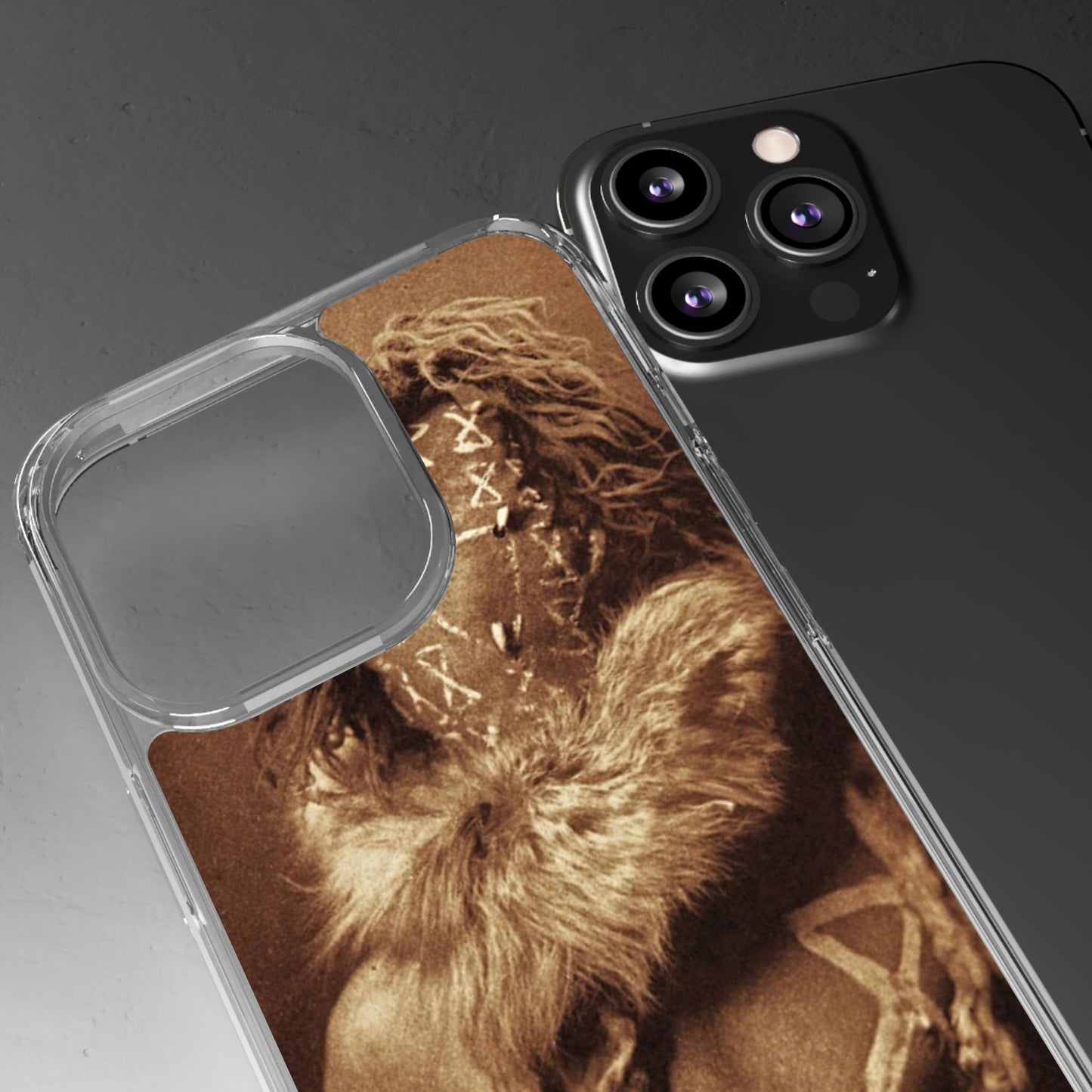 Yei Artistic Clear Phone Case for Unique Expression, Phone Accessories, Nature Lovers, Boho Style, Gift for Him/Her