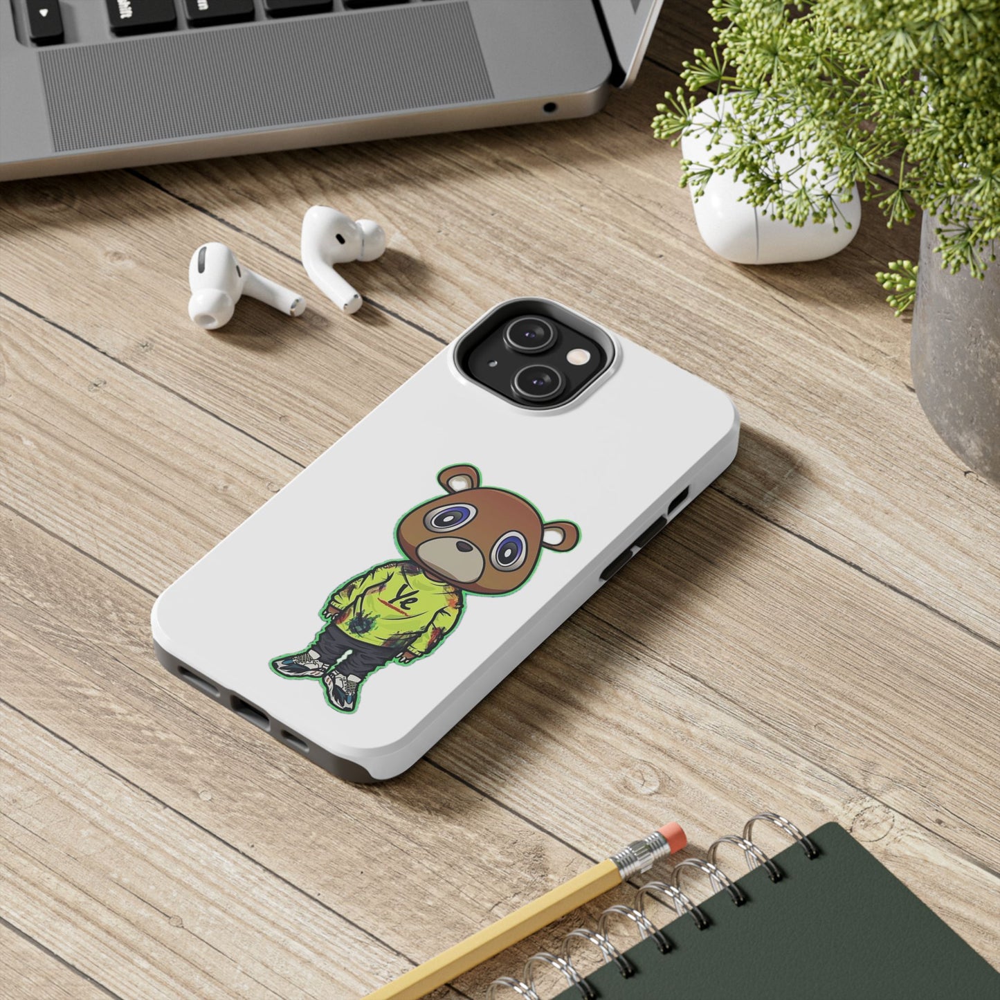 Ye Bear Tough Phone Cases with Cartoon Design - Unique Phone Cover, Durable Mobile Case, Cool Gift for Teens, Fun Accessory for Everyday Use