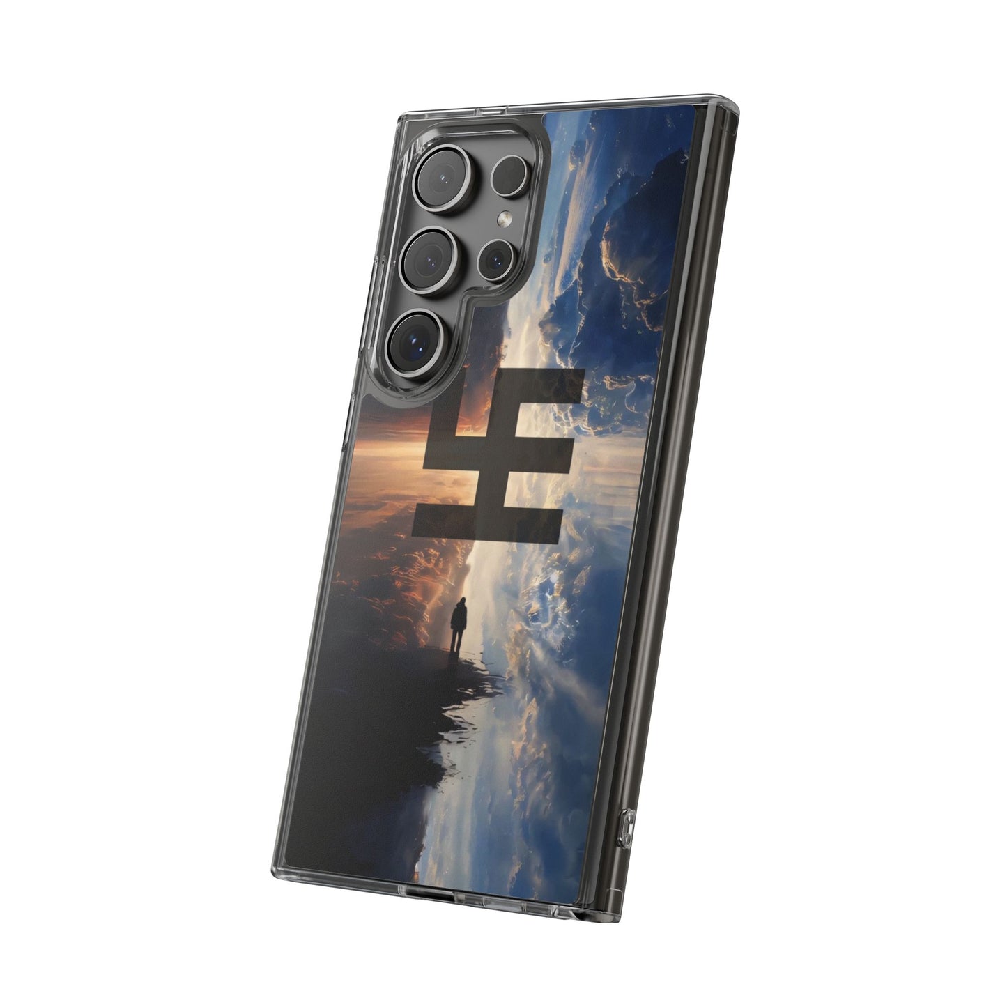 Swasticoin Nature-Themed Clear Phone Case, Unique Phone Cover with Scenic Design, Eco-Friendly Protection, Gift for Travelers, Custom Phone Accessory