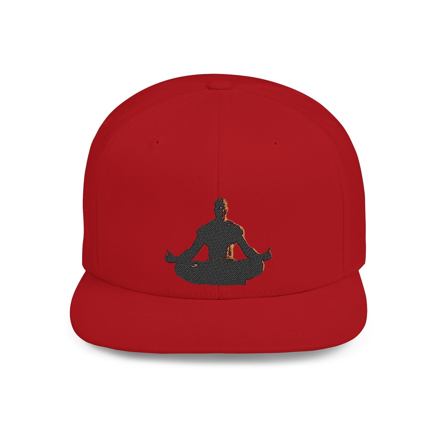 GIGA Zen Meditation Flat Bill Snapback Hat, Mindfulness Cap, Yoga Headwear, Gift for Him/Her, Casual Everyday Wear, Stylish Accessory