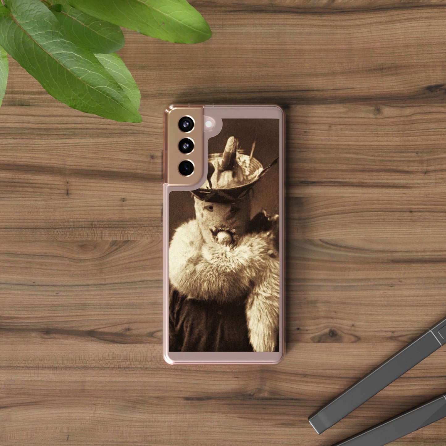 Yei Vintage Cat Photography Phone Case, Clear Cases, Unique Gift for Cat Lovers, Phone Accessory, Stylish Tech Gear, Animal Art