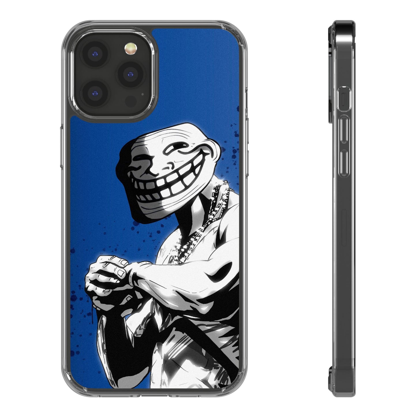 TROLL Clear Cases with Bold Graphic Design, Awesome Phone Accessories, Unique Gifts, Cartoon Phone Covers, Trendy Tech Gear