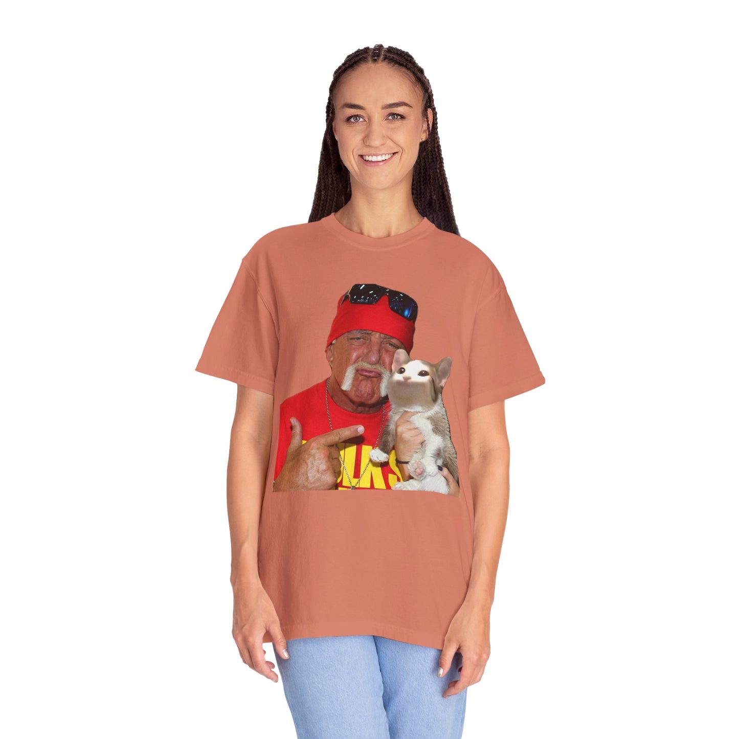 POPCAT Hilarious Unisex T-Shirt: Perfect for Dads, Pet Lovers, Gifts, Funny Apparel, Casual Wear, Cat Lovers