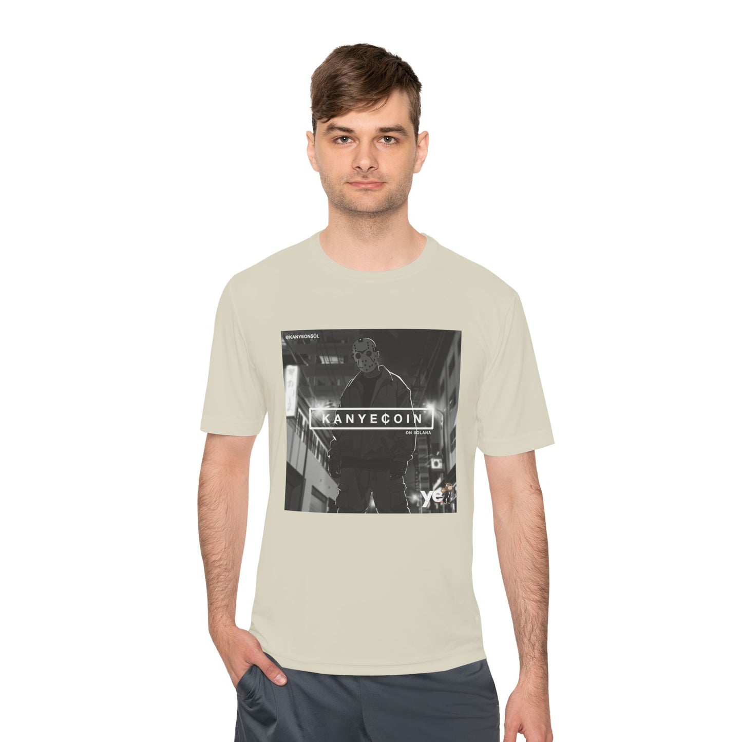 KANYECOIN Unisex Moisture Wicking Tee, Cool Graphic Tee, Music Lover Gift, Urban Style Shirt, Sportswear, Trendy Tee for Fans
