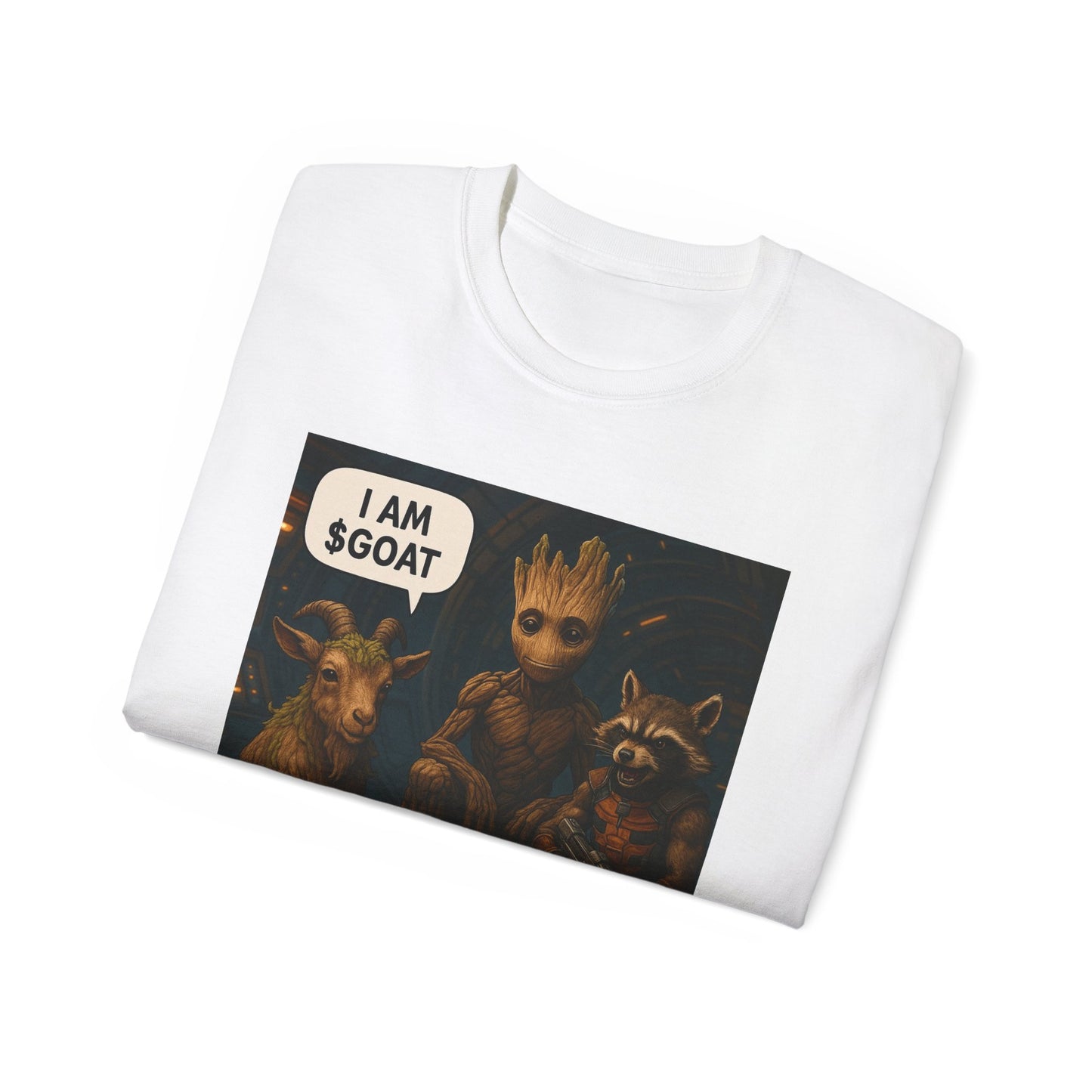 Goat Graphic Tee for Fans of Humor, Perfect Gift for Birthdays, Casual Wear, Geeky Apparel, I AM GOAT Theme