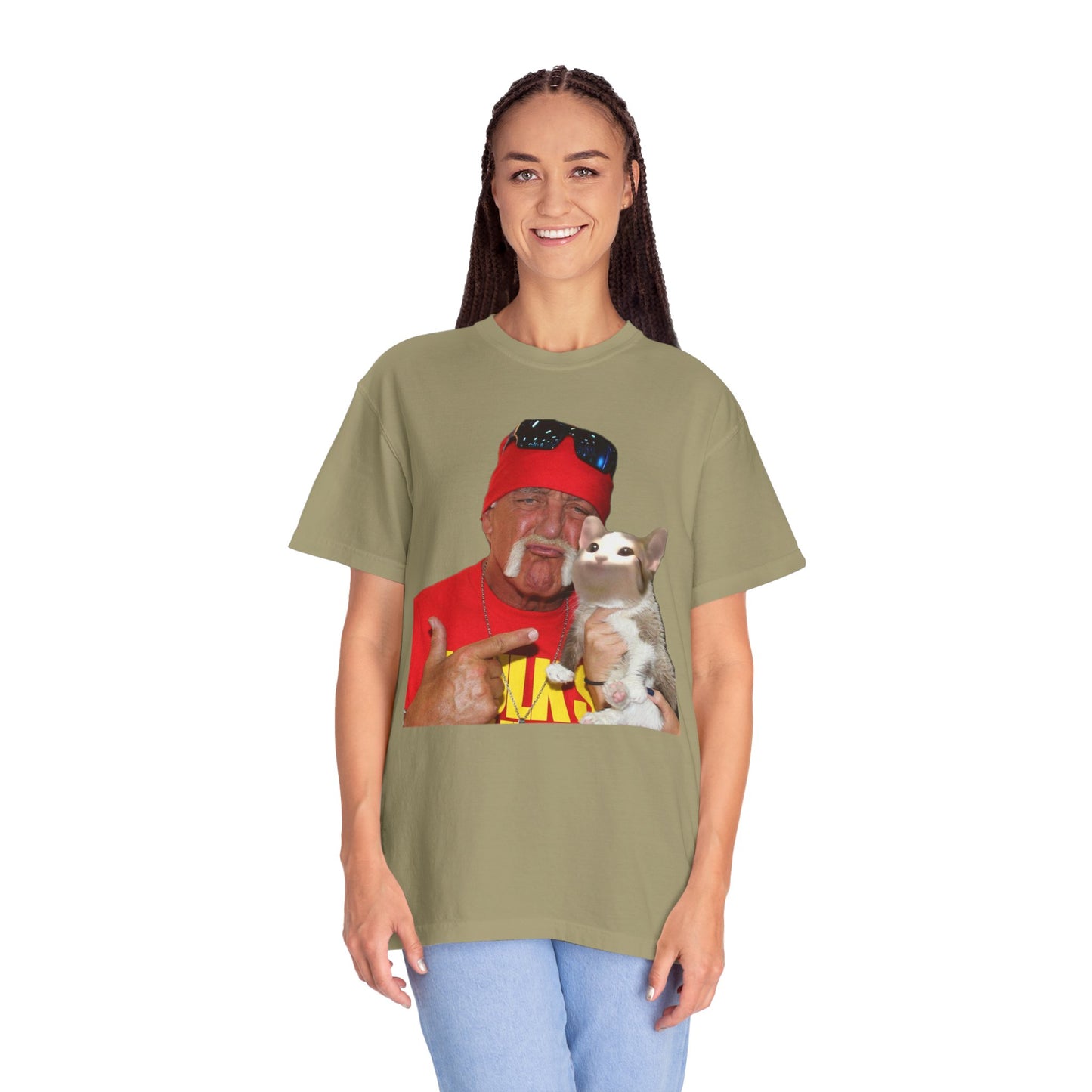 POPCAT Hilarious Unisex T-Shirt: Perfect for Dads, Pet Lovers, Gifts, Funny Apparel, Casual Wear, Cat Lovers