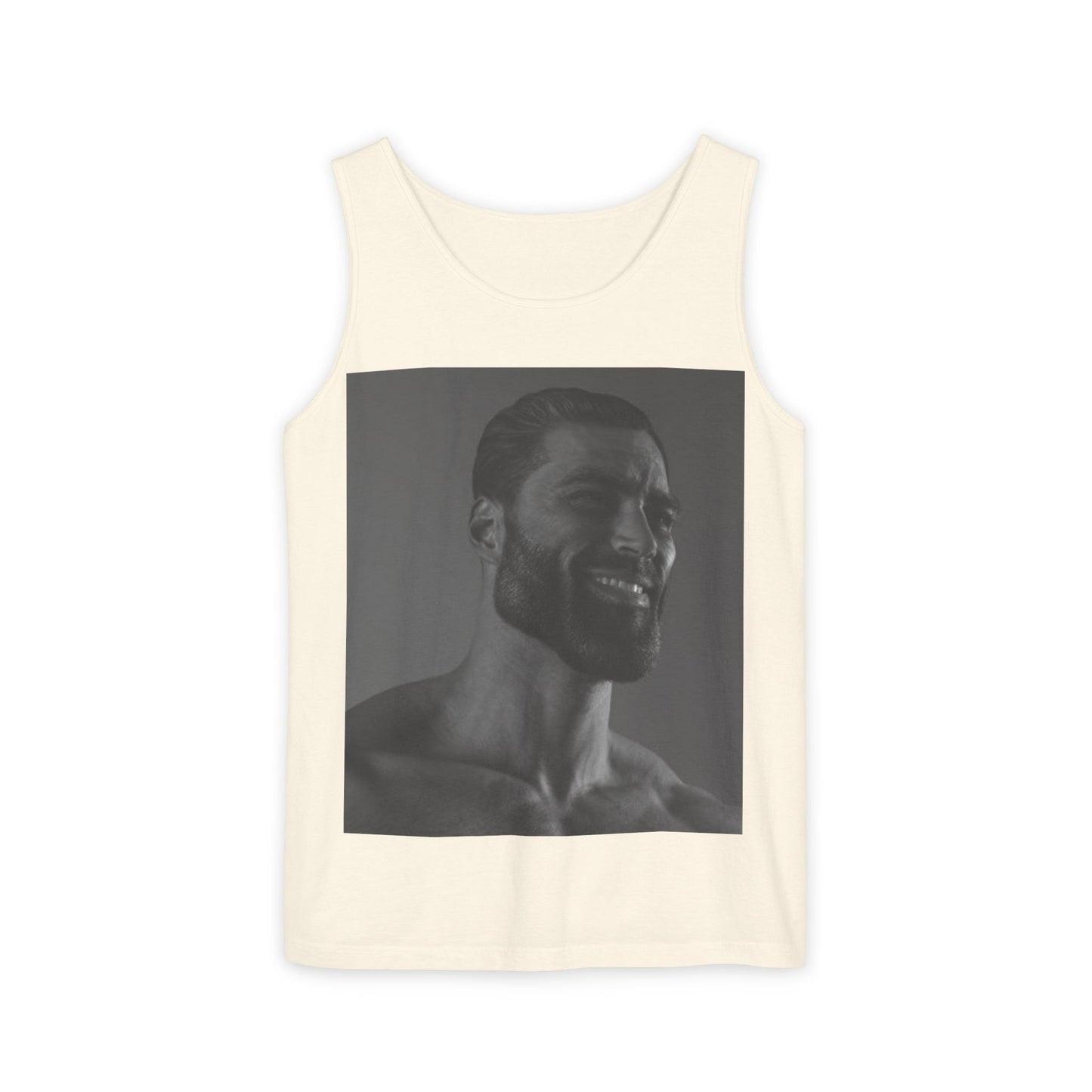 GIGA Unisex Garment-Dyed Tank Top, Summer Apparel, Funny Graphic Tee, Workout Wear, Unique Gift Idea, Casual Outfit