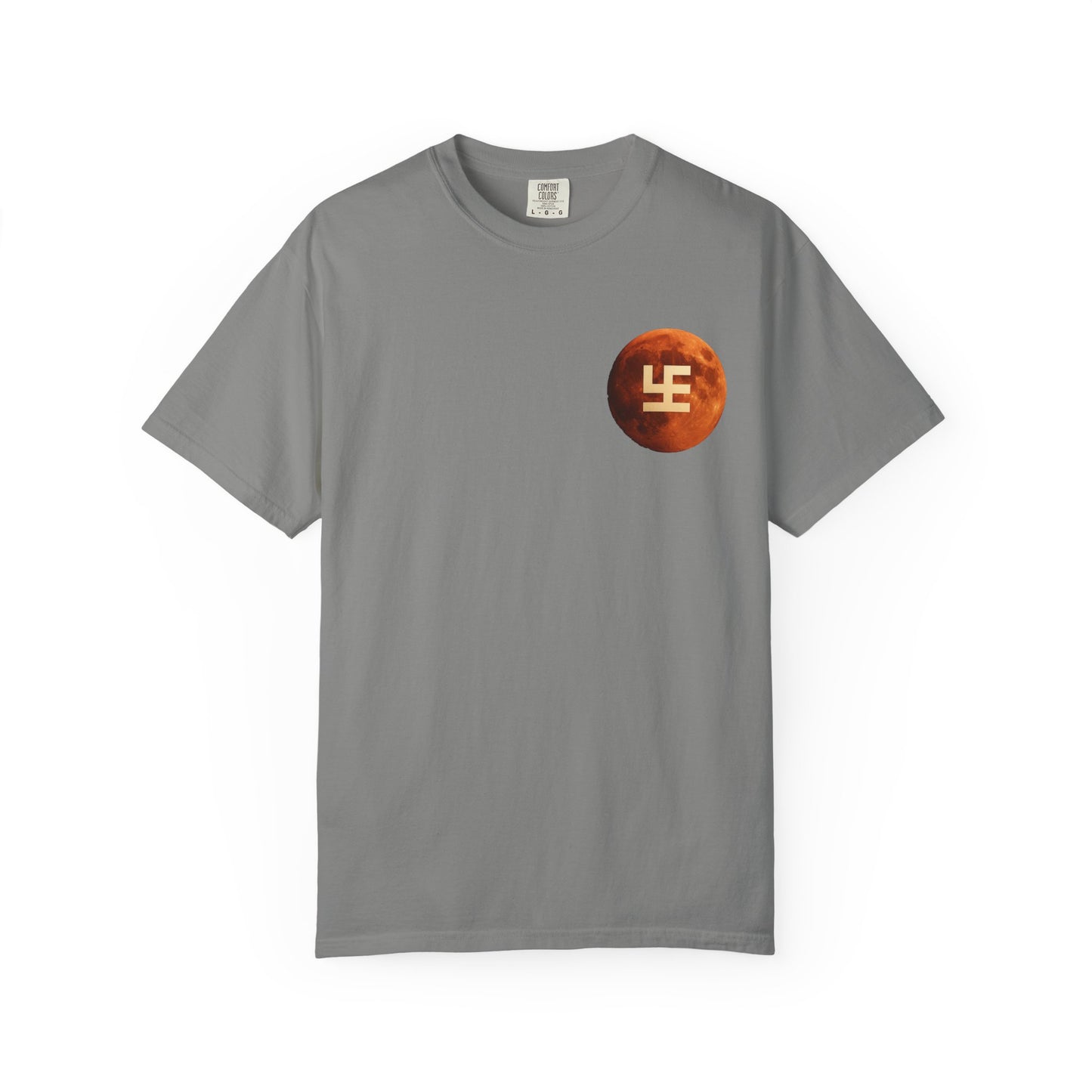 Swasticoin Cosmic Unisex T-Shirt with Moon Design, Perfect for Everyday Wear, Casual Outings, Gifts for Space Enthusiasts, and Eco-friendly Fashion