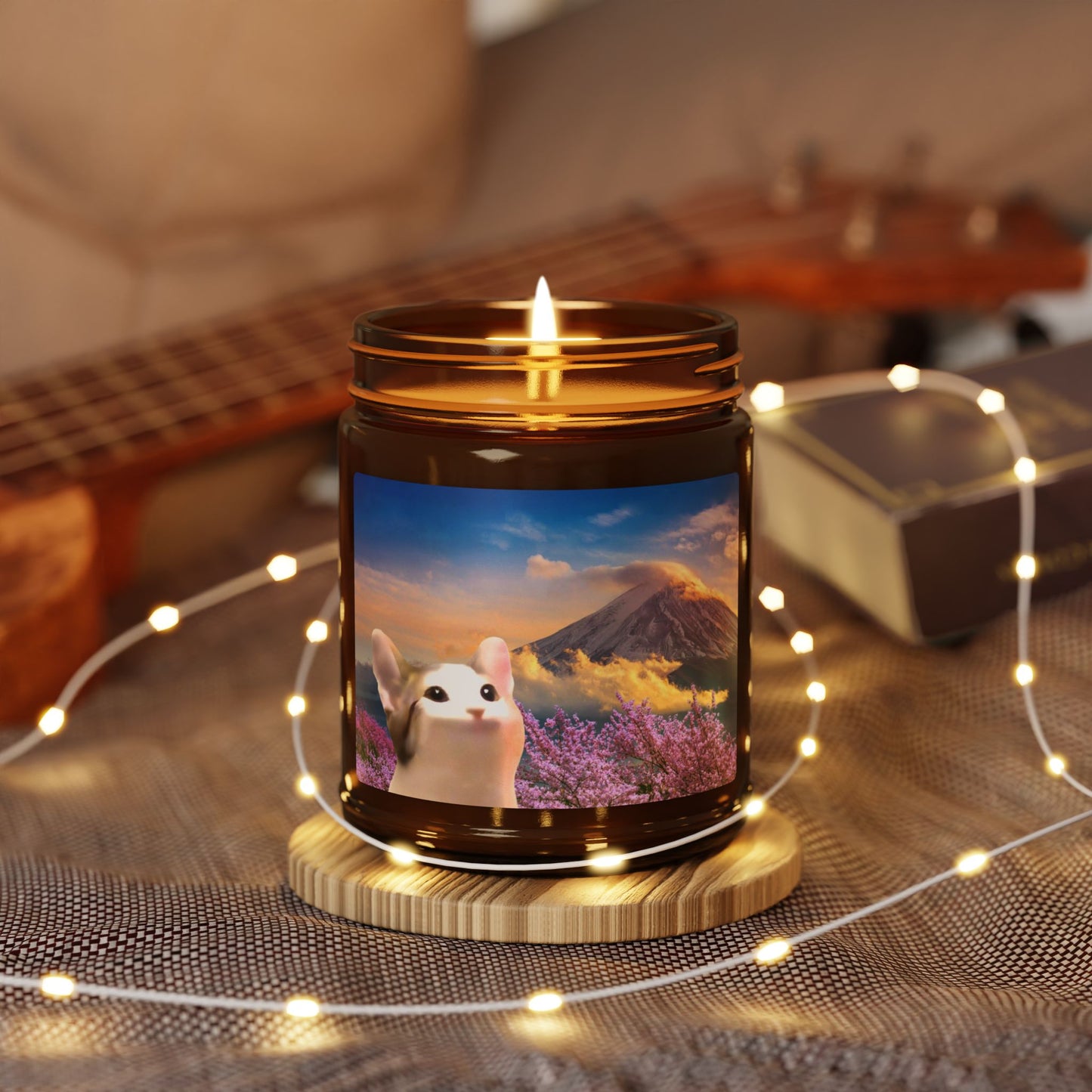 POPCAT Charming Scented Soy Candle, Cozy Ambiance, Candle Gift, Home Decor, Relaxation, Aromatherapy