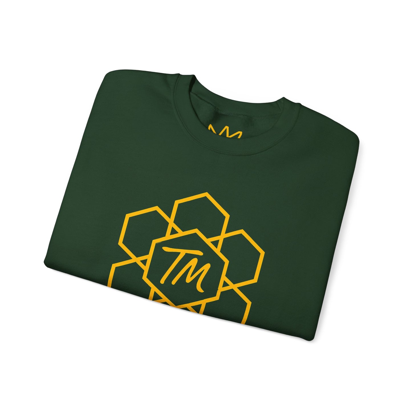 Trench Merch Stylish Honeycomb Crewneck Sweatshirt, Cozy Unisex Sweatshirt, Casual Fall Apparel, Gift for Honey Lovers, Trendy Weekend Wear