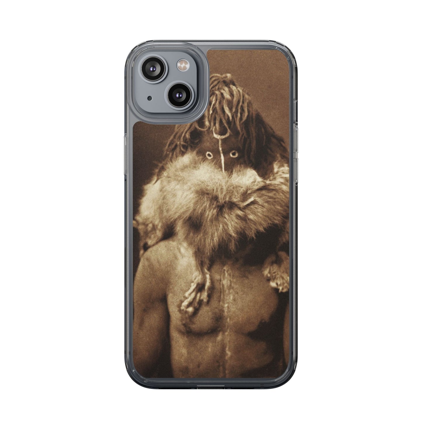 Yei Vintage Art Phone Case, Clear Case, Unique Gift for Art Lovers, Bohemian Style, Customizable Phone Cover, Trendy Accessories