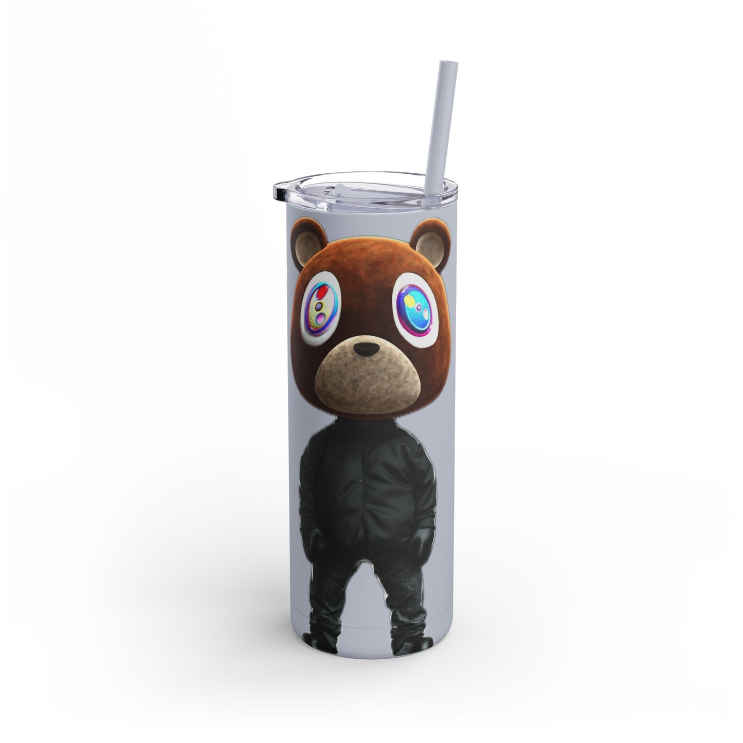 Ye Bear Tumbler, Cute Cartoon Drinkware, Funny Gift for Fans, Perfect for Birthdays & Holidays, 20oz Skinny Cup