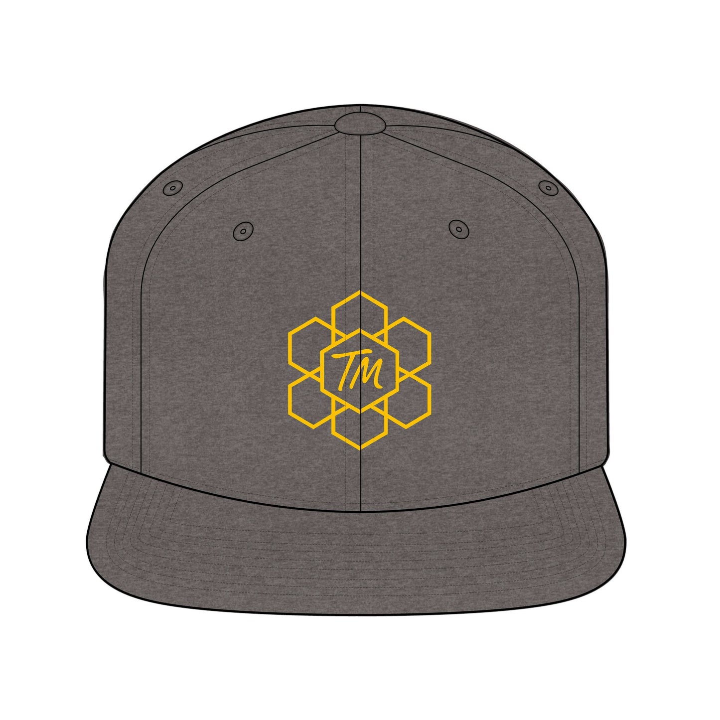 Trench Merch Stylish Unisex Snapback Hat, Trendy Bee Inspired Cap, Summer Accessory, Gift for Him/Her, Outdoor Sports Hat, Festival Headwear