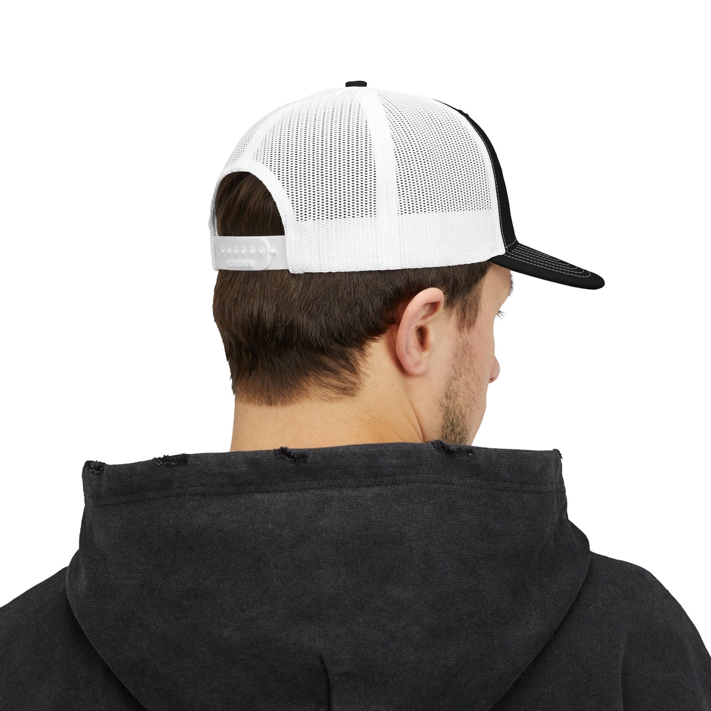 Swasticoin Stylish Embroidered Snapback Trucker Cap - Trendy Hat for Outdoors, Casual Wear, Gift for Him or Her, Adjustable, Unique Design