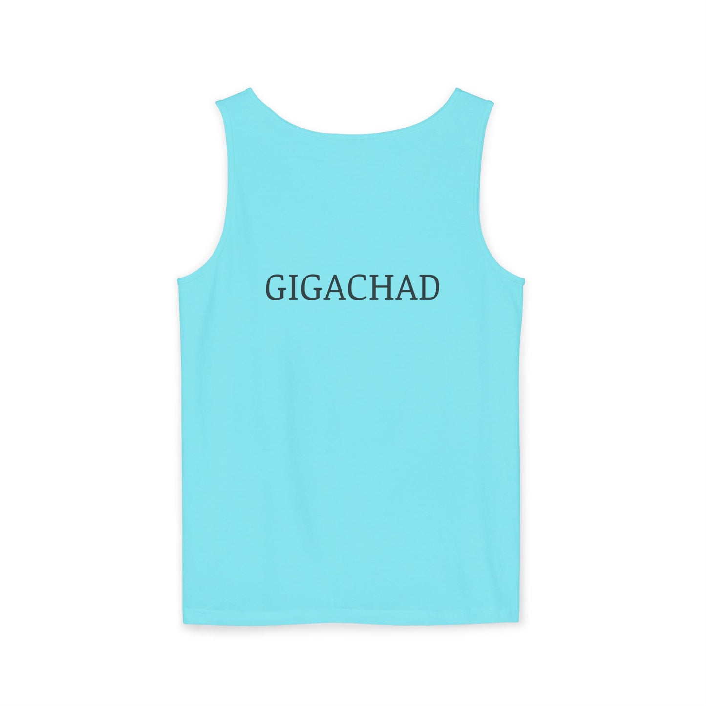 GIGA Unisex Garment-Dyed Tank Top, Summer Apparel, Funny Graphic Tee, Workout Wear, Unique Gift Idea, Casual Outfit