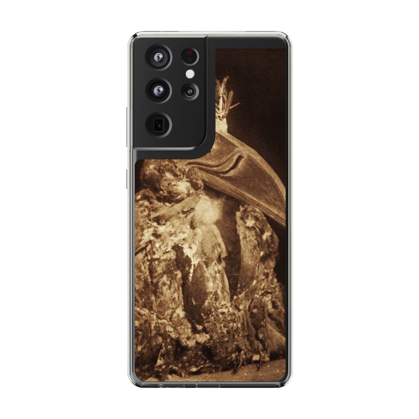 Yei Vintage Bird Design Clear Phone Case, Artistic Phone Accessories, Unique Gift for Nature Lovers, Eco-Friendly Tech Case, Stylish Protection