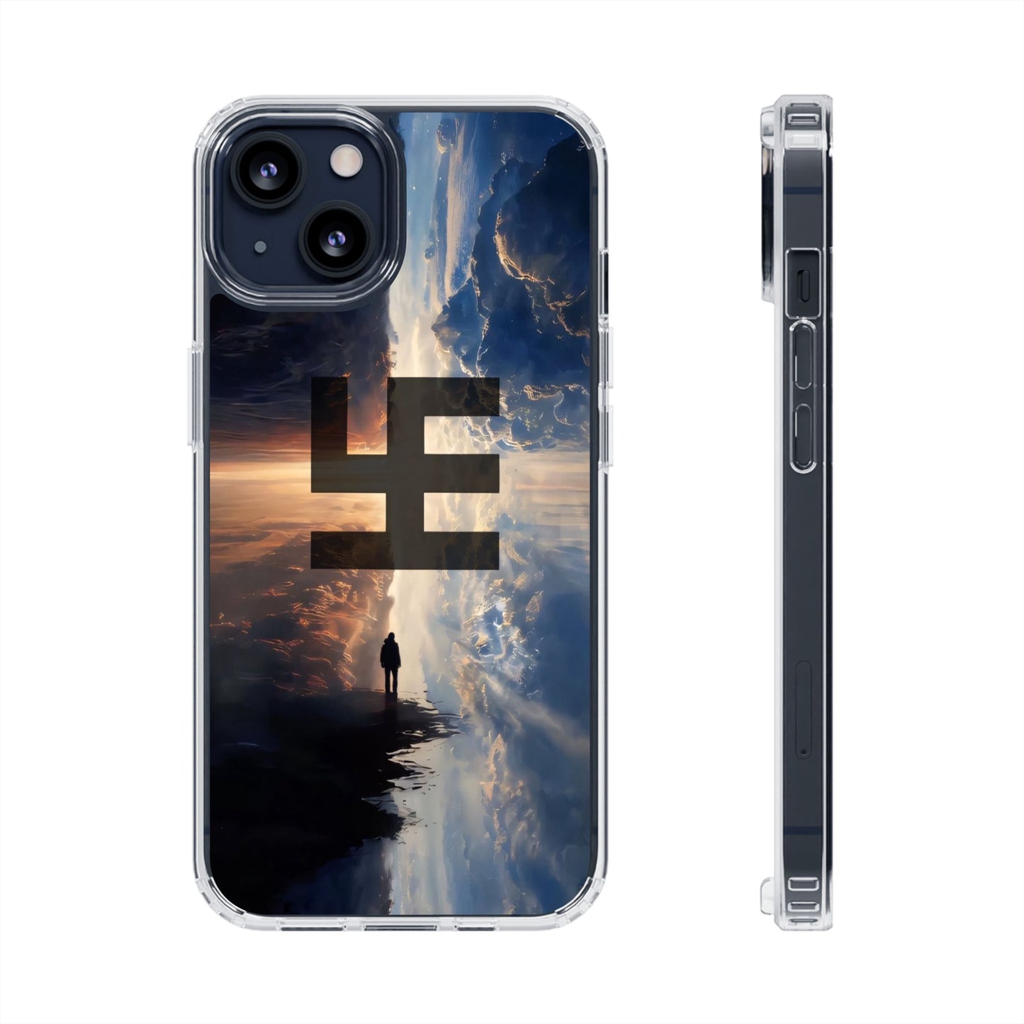 Swasticoin Nature-Themed Clear Phone Case, Unique Phone Cover with Scenic Design, Eco-Friendly Protection, Gift for Travelers, Custom Phone Accessory