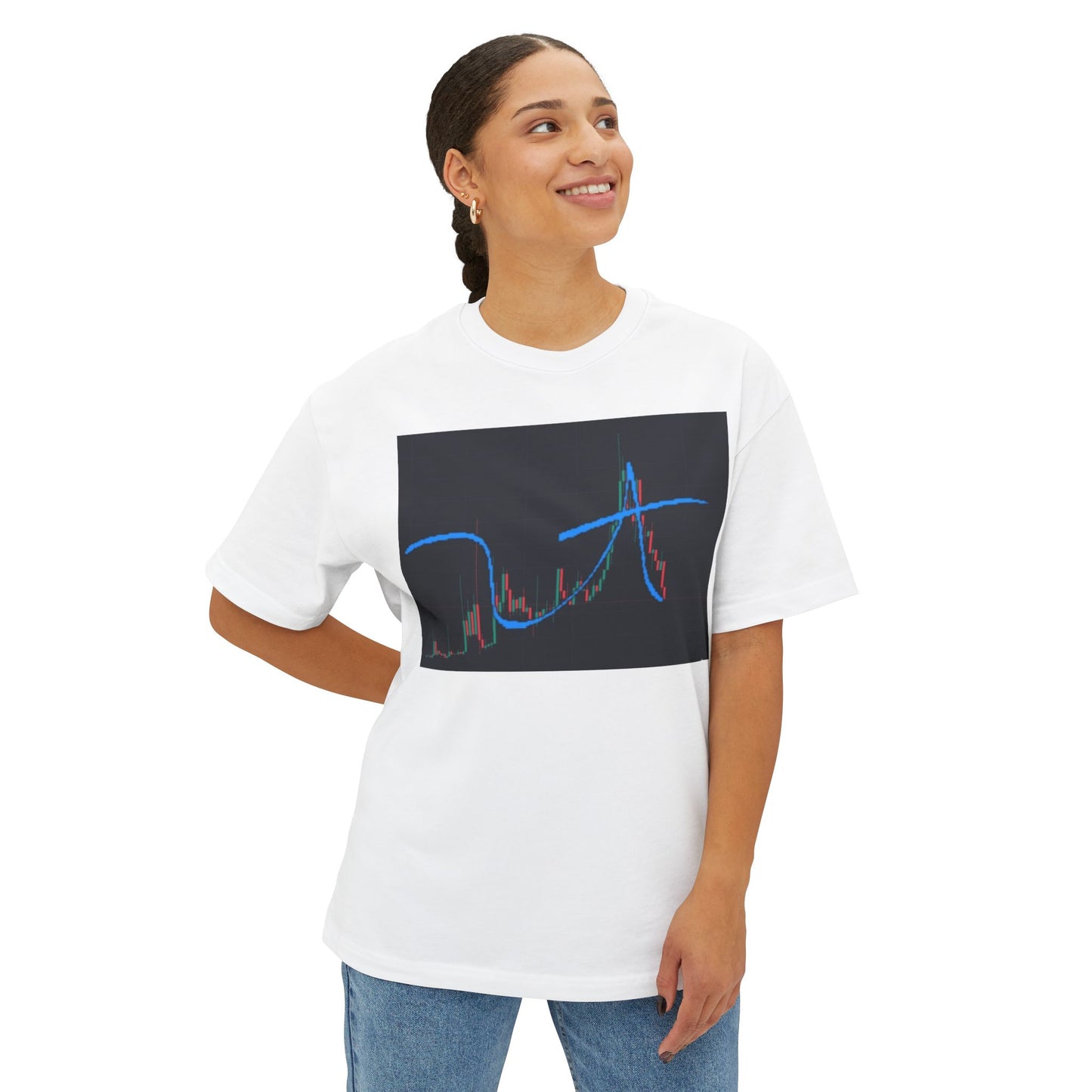 @ye Stylish Unisex Oversized Boxy Tee with Trendy Graph Design, Casual Fashion Tee, Streetwear Top, Comfortable Everyday Wear, Gift for Friends