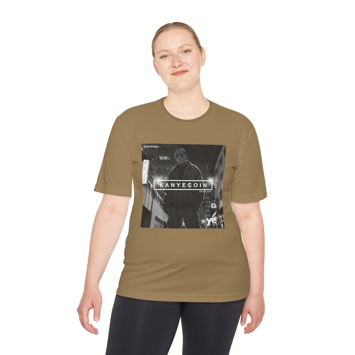 KANYECOIN Unisex Moisture Wicking Tee, Cool Graphic Tee, Music Lover Gift, Urban Style Shirt, Sportswear, Trendy Tee for Fans