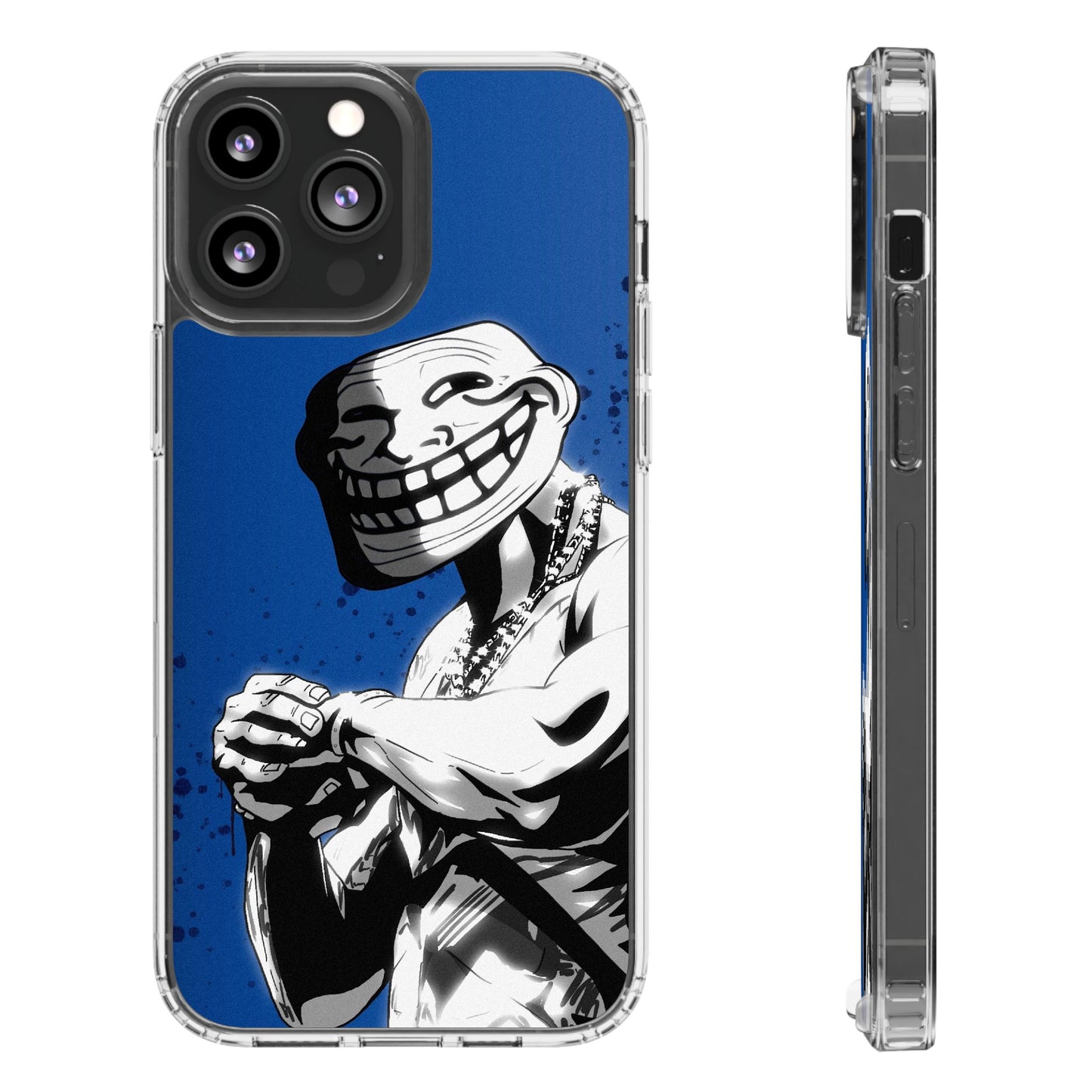 TROLL Clear Cases with Bold Graphic Design, Awesome Phone Accessories, Unique Gifts, Cartoon Phone Covers, Trendy Tech Gear