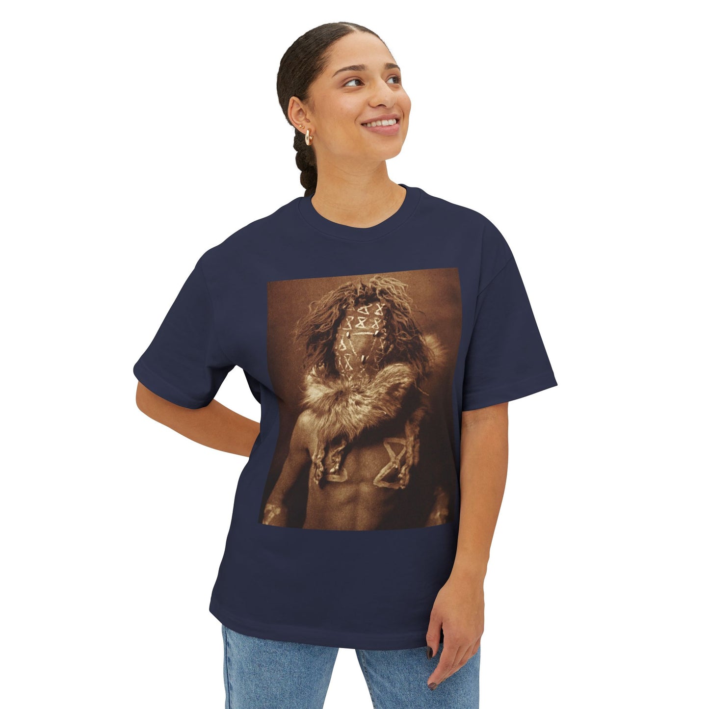 Yei Oversized Tee for Artistic Souls, Unisex Boxy T-Shirt, Retro Graphic Shirt, Casual Wear, Gift for Art Lovers