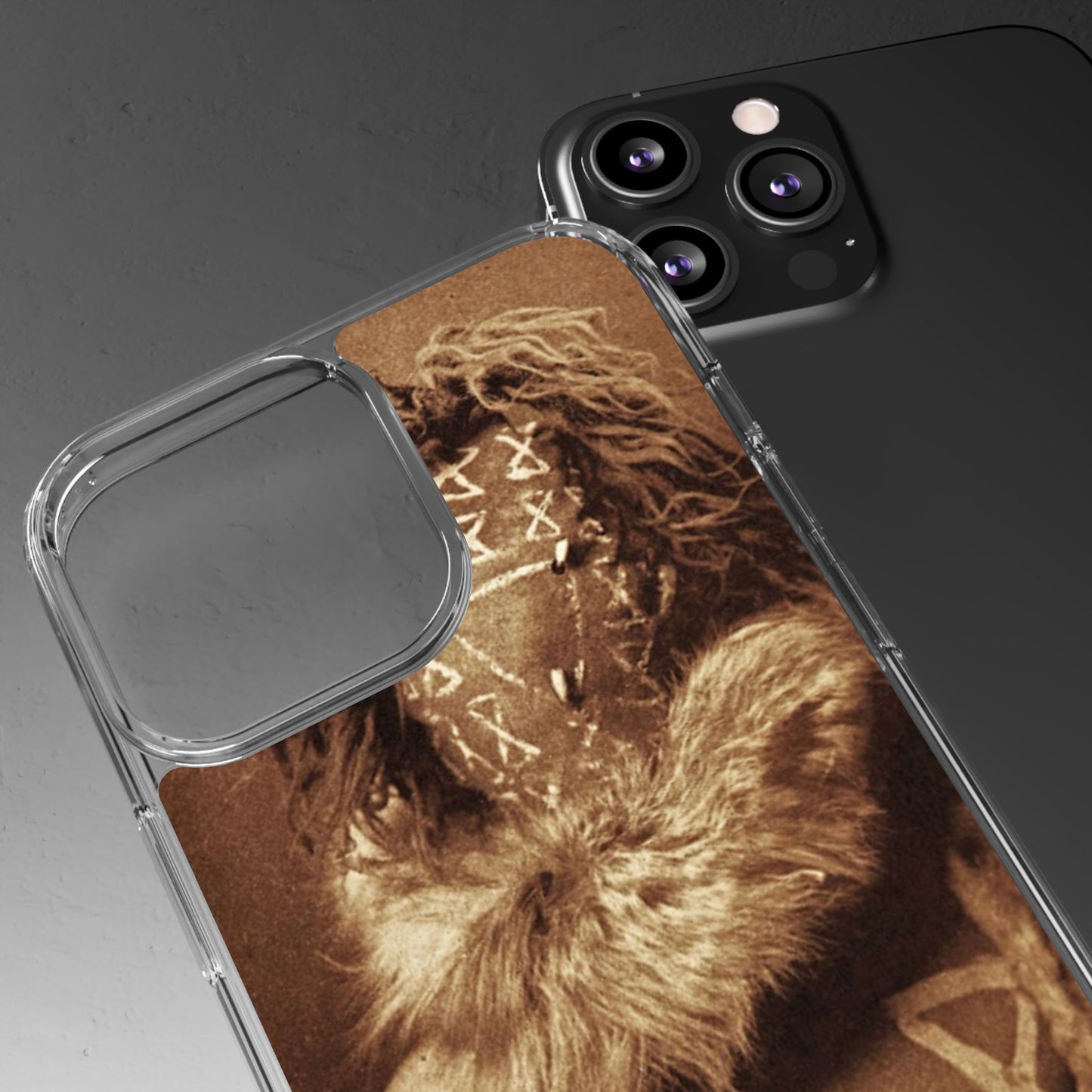 Yei Artistic Clear Phone Case for Unique Expression, Phone Accessories, Nature Lovers, Boho Style, Gift for Him/Her
