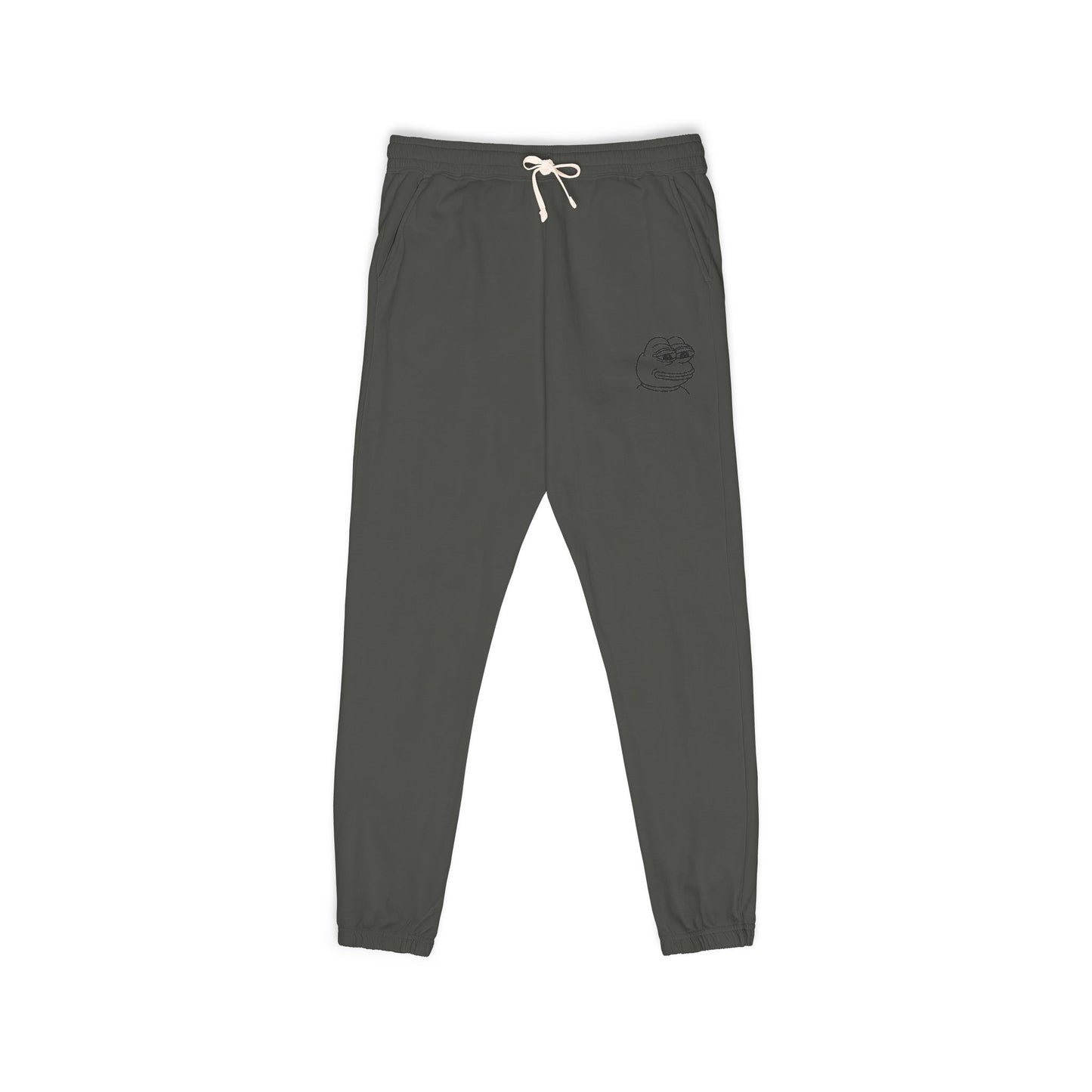 Pepe Cozy Garment-Dyed Fleece Sweatpants for Ultimate Relaxation, Lounge Pants, Relaxed Fit Joggers, Birthday Gift, Comfortable Homewear