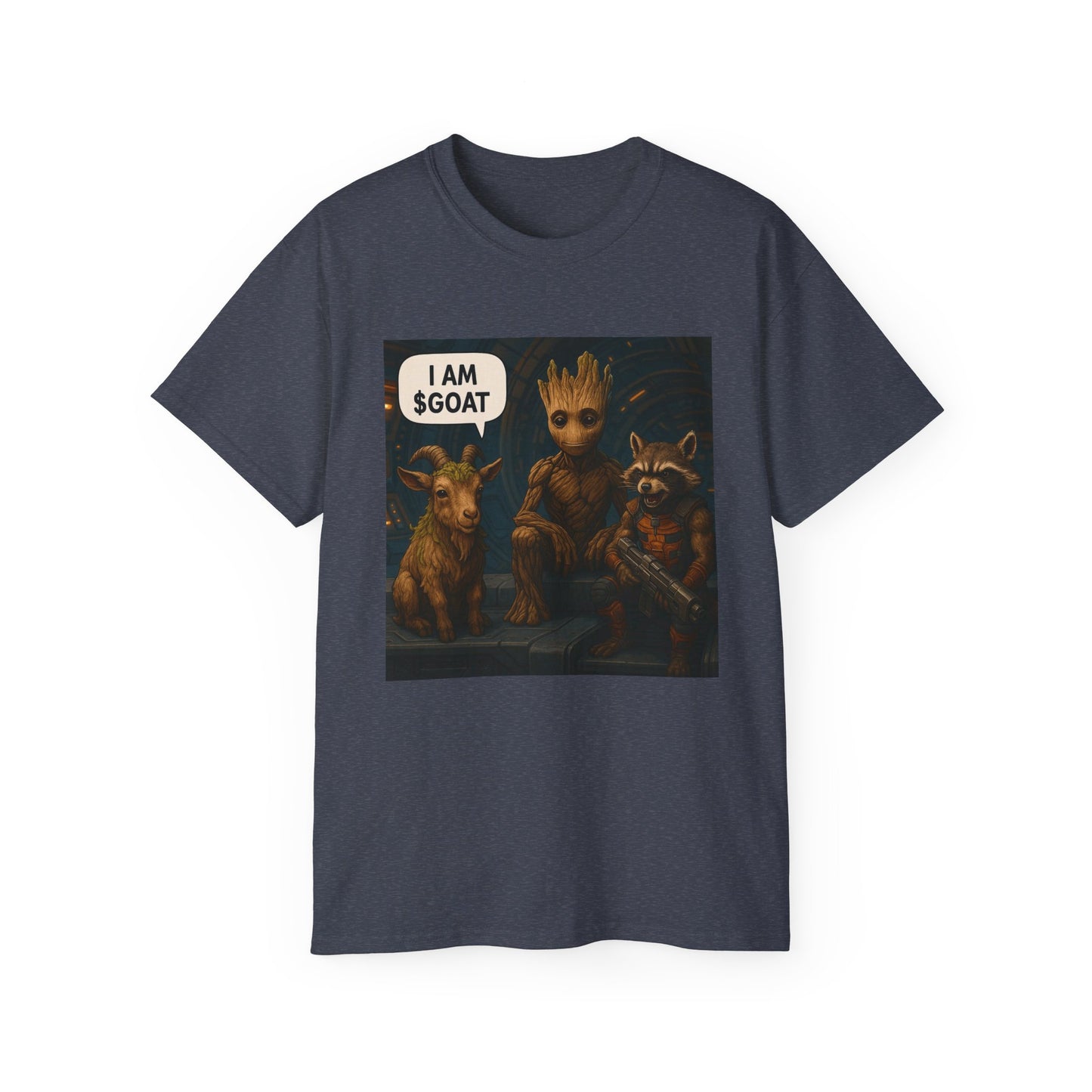 Goat Graphic Tee for Fans of Humor, Perfect Gift for Birthdays, Casual Wear, Geeky Apparel, I AM GOAT Theme