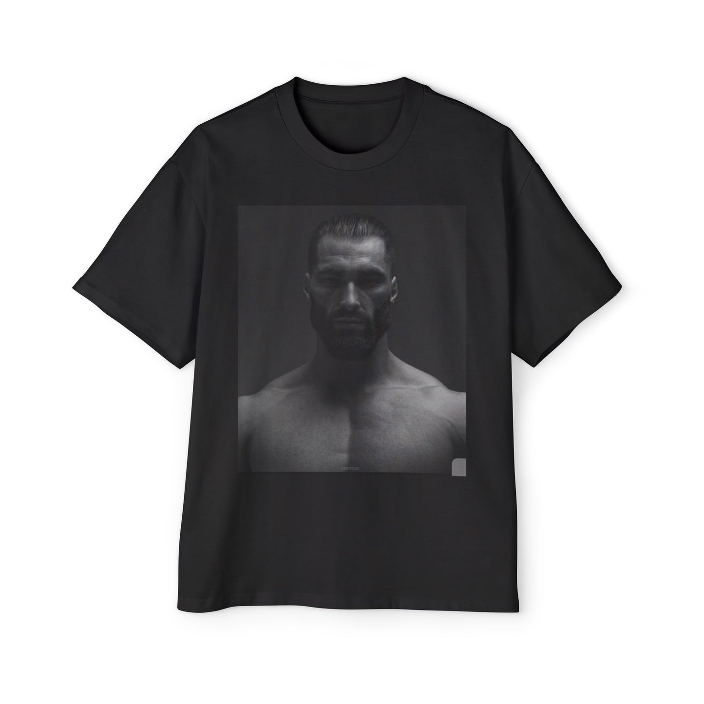 GIGA Stylish Men's Oversized Tee for Comfort Lovers, Casual Wear, Street Style, Gift for Him, Trendy Tee with Gigachad Design