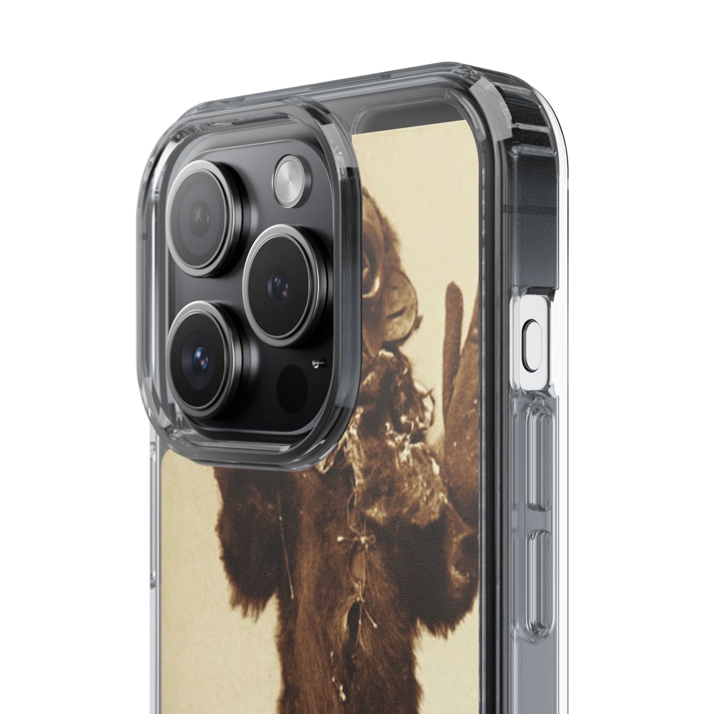 Yei Vintage Monster Clear Phone Case, Unique Phone Cover, Halloween Gift, Retro Style Case, Fun Accessories