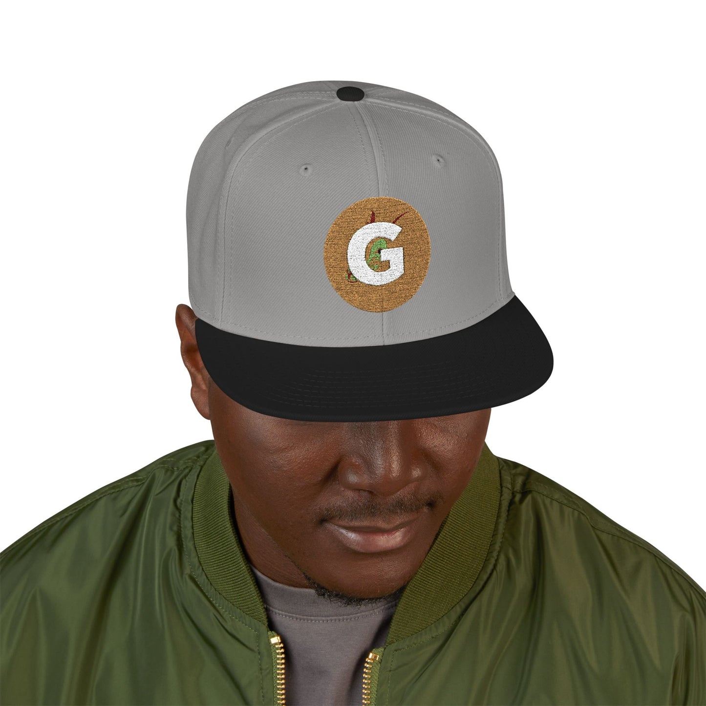 Custom Goat Embroidered Snapback Cap, Trendy Hat, Streetwear Accessory, Gift for Him, Casual Headwear, Sports Cap, Logo Hat
