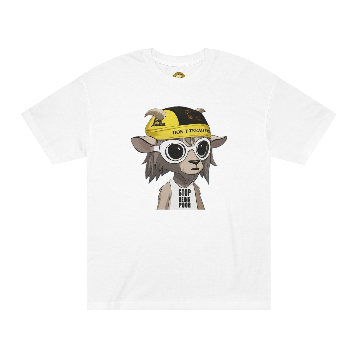 Cool Goat Graphic Tee - Perfect for Casual Outings, Gifts for Friends, Streetwear Style, Animal Lover’s Apparel, Funny Tee