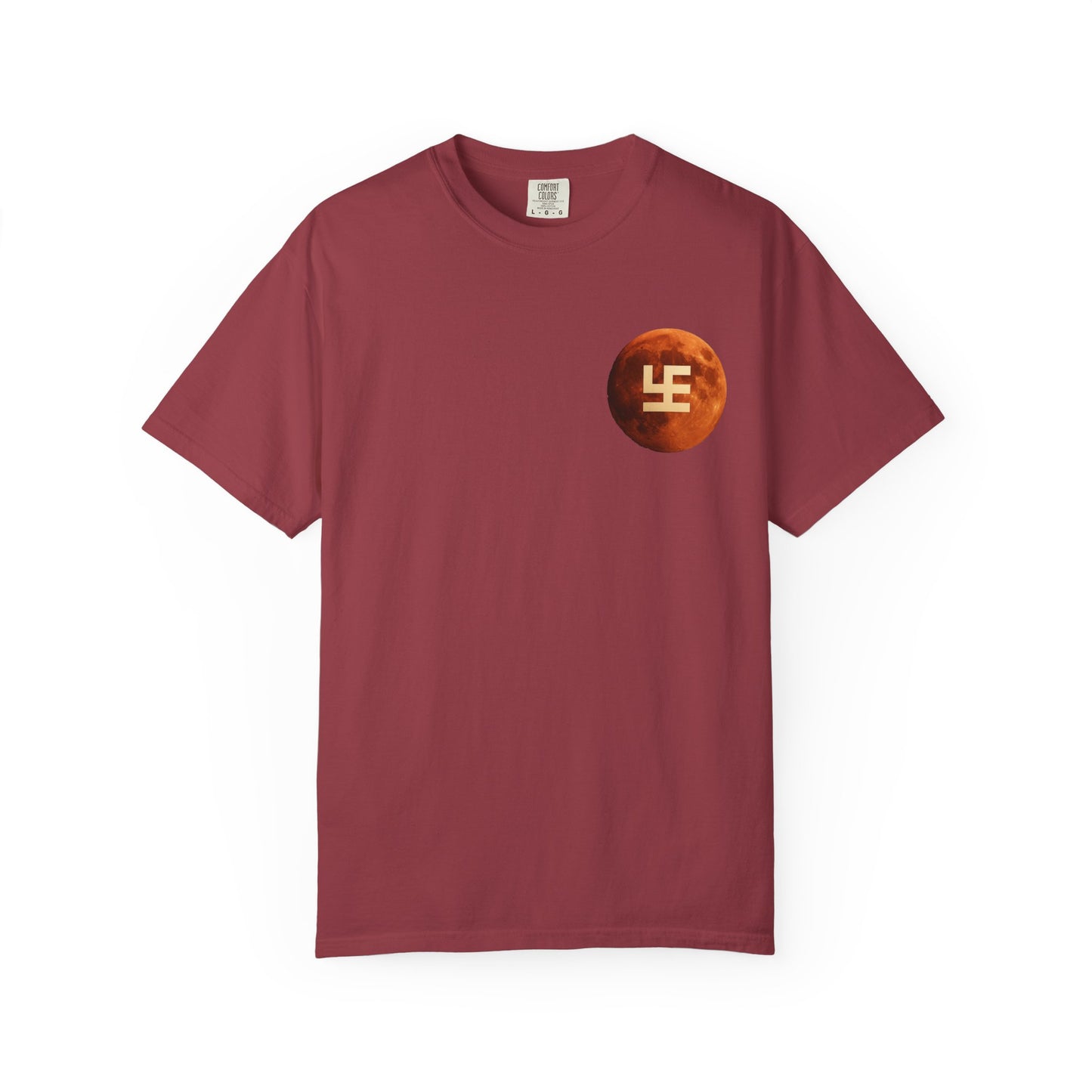 Swasticoin Cosmic Unisex T-Shirt with Moon Design, Perfect for Everyday Wear, Casual Outings, Gifts for Space Enthusiasts, and Eco-friendly Fashion