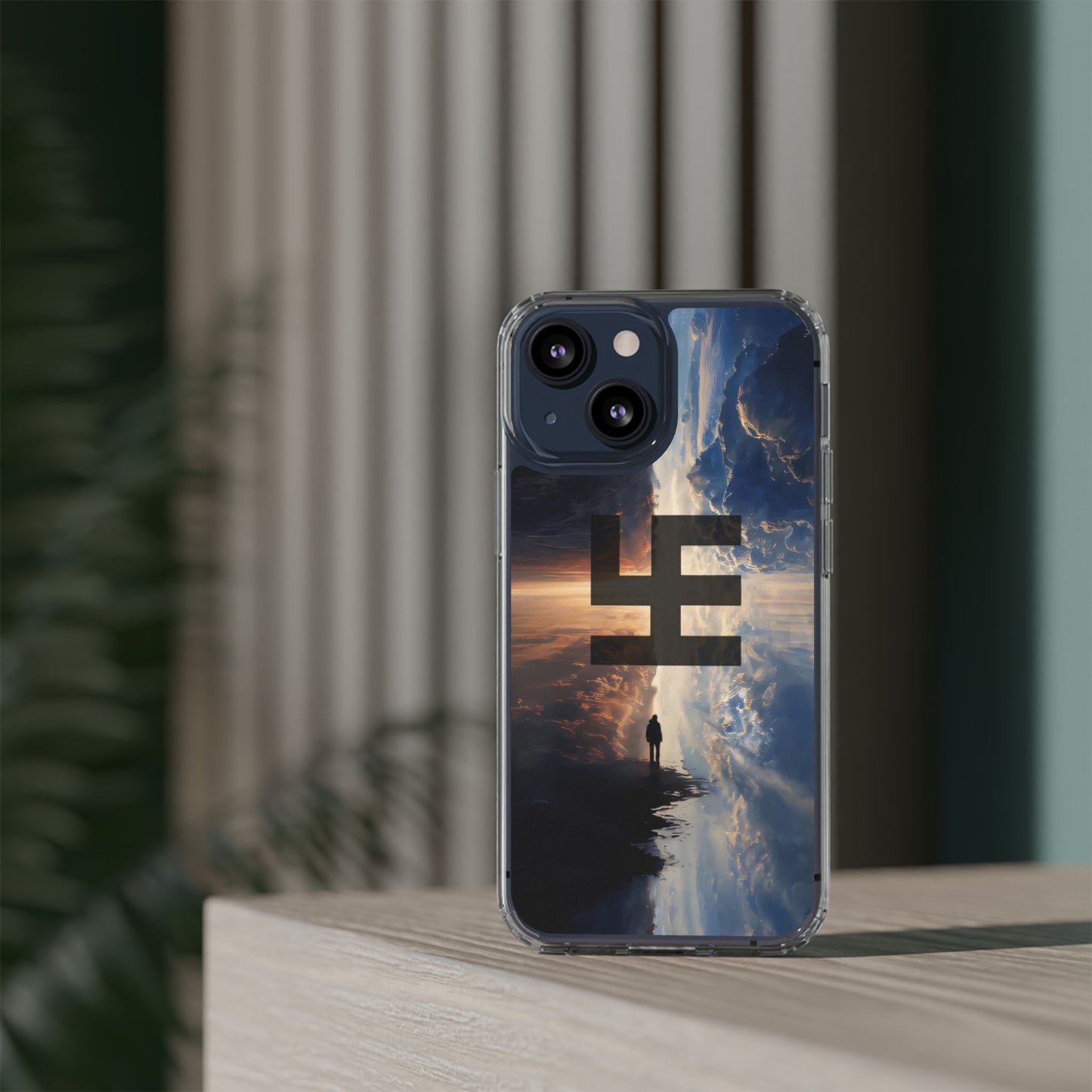 Swasticoin Nature-Themed Clear Phone Case, Unique Phone Cover with Scenic Design, Eco-Friendly Protection, Gift for Travelers, Custom Phone Accessory