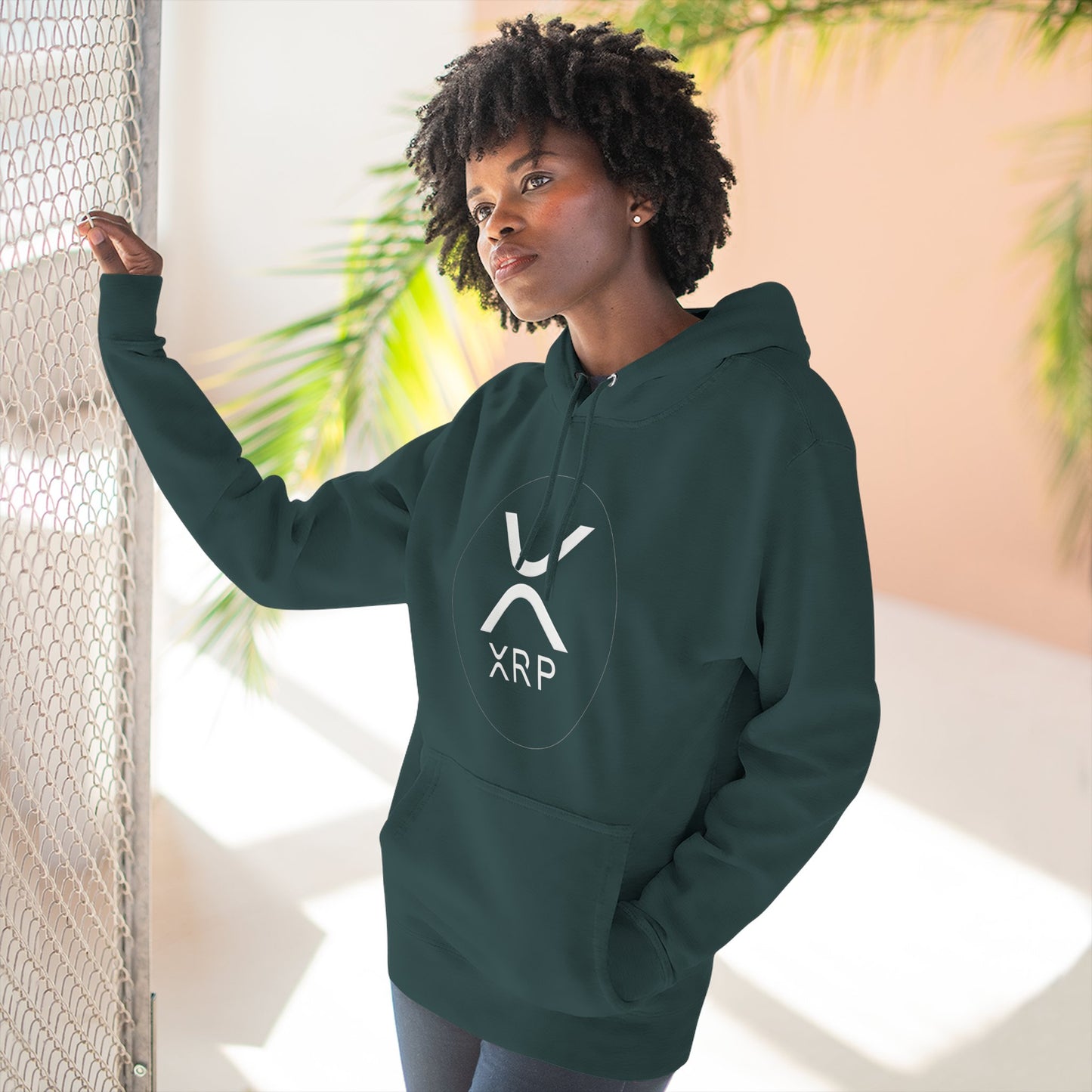 XRP Cozy Three-Panel Fleece Hoodie for Relaxed Casual Style, Perfect for Lounging, Gifting, Everyday Wear, and Cozy Nights