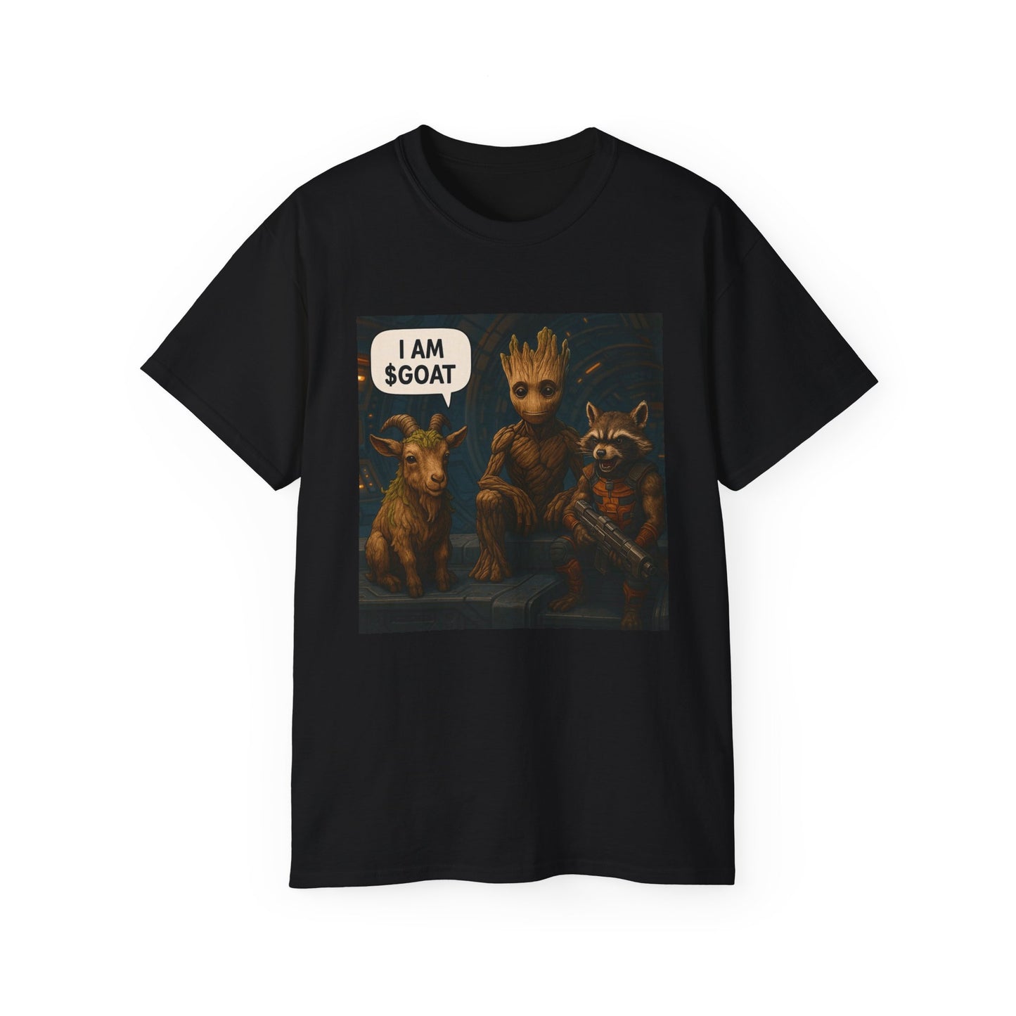 Goat Graphic Tee for Fans of Humor, Perfect Gift for Birthdays, Casual Wear, Geeky Apparel, I AM GOAT Theme