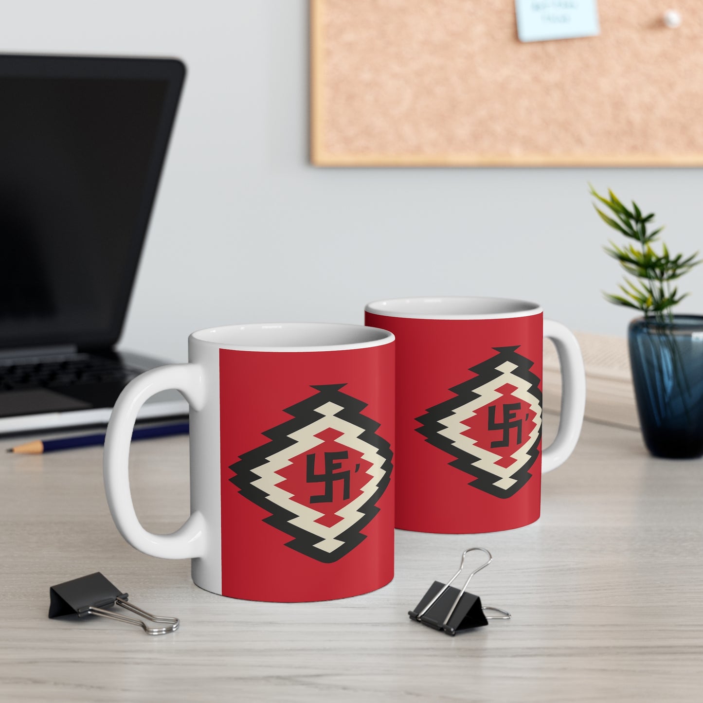 Ye-I Whirling Log Inspired 11oz Mug - Unique Gift for Coffee Lovers, Home Decor, Kitchenware, Boho Style, Collectible Drinkware