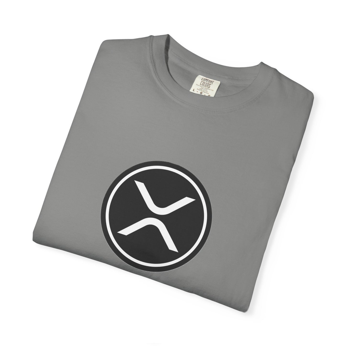 XRP Unisex Garment-Dyed T-Shirt with Minimalist Logo, Stylish Casual Wear, Perfect for Gifts, Everyday Comfort, Cool Streetwear