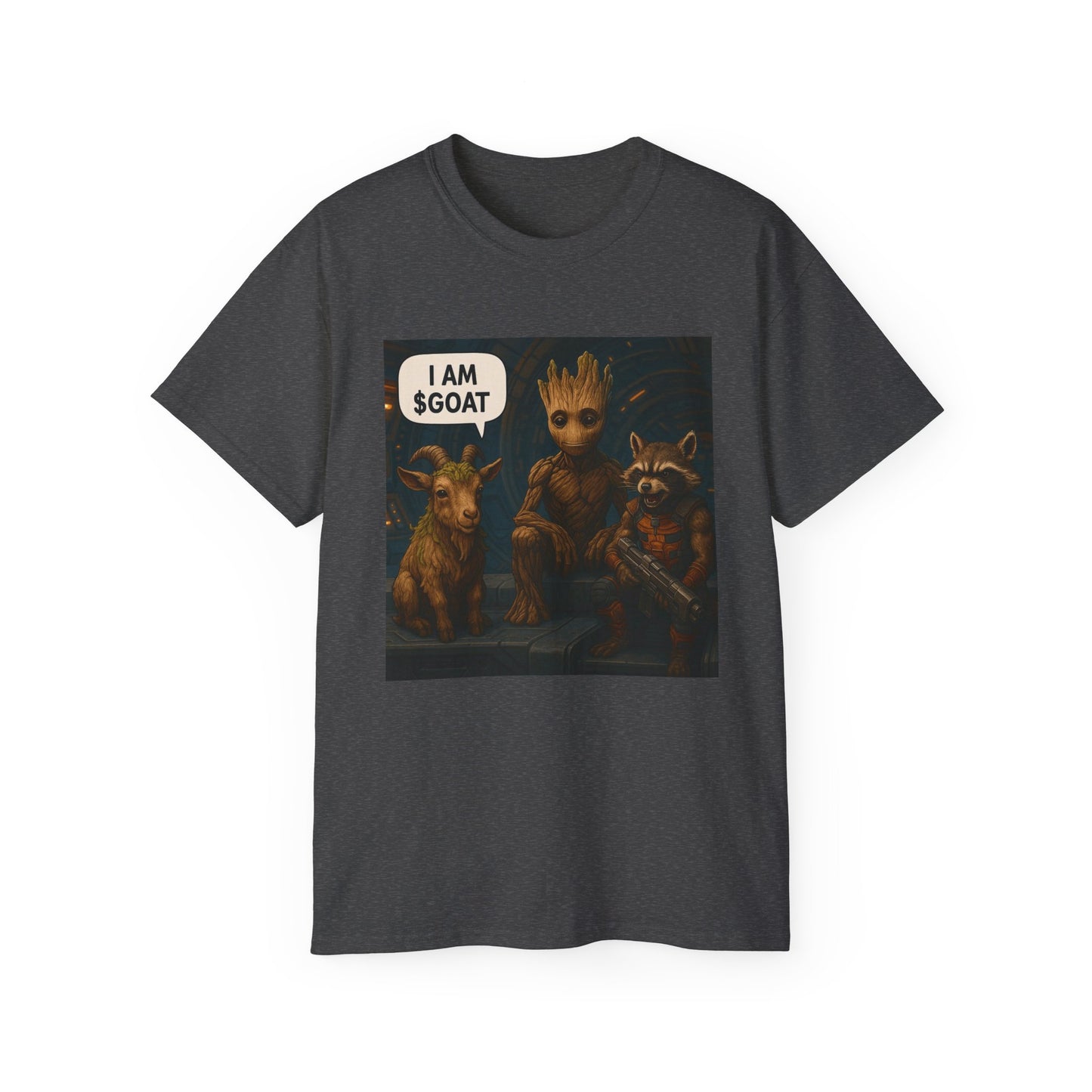 Goat Graphic Tee for Fans of Humor, Perfect Gift for Birthdays, Casual Wear, Geeky Apparel, I AM GOAT Theme