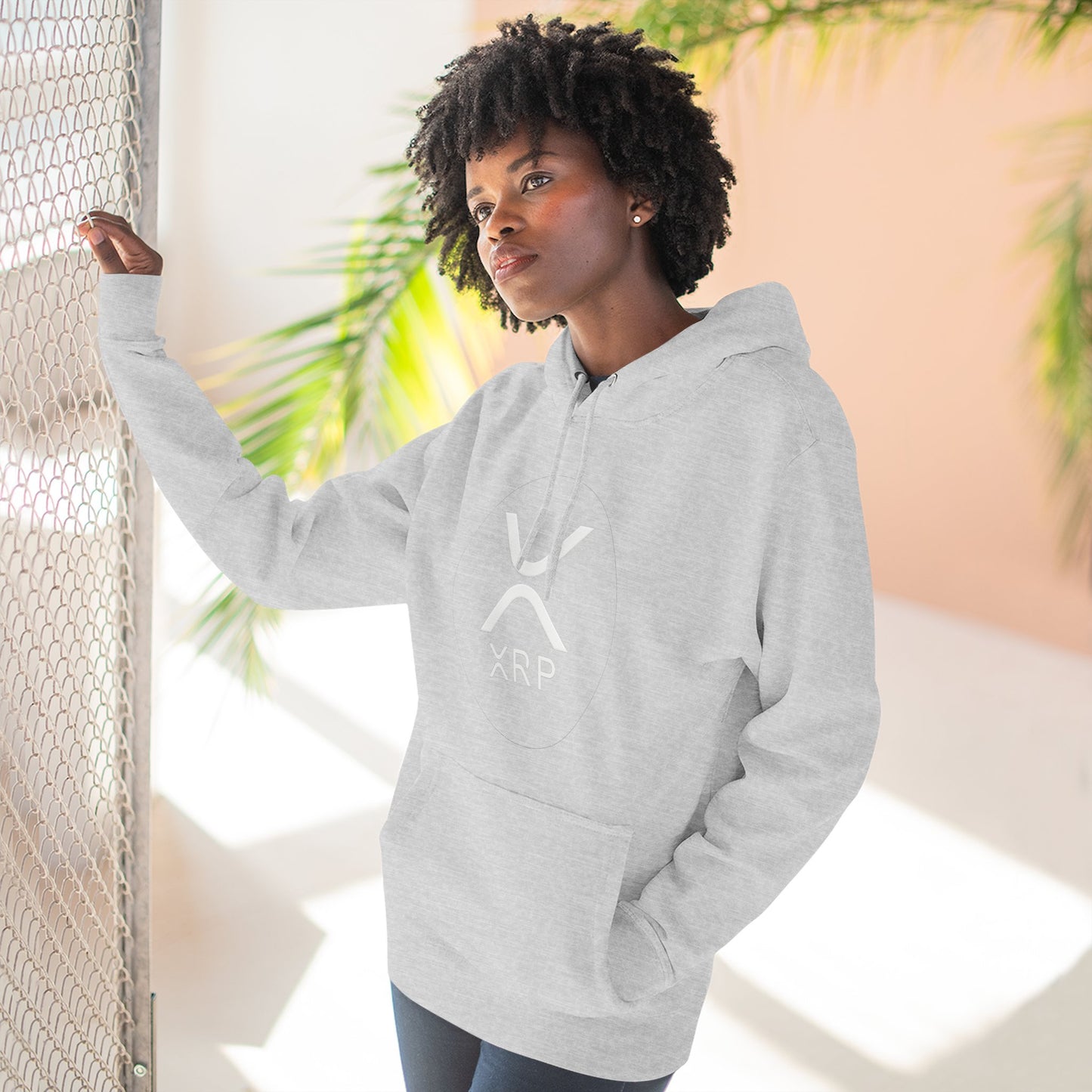 XRP Cozy Three-Panel Fleece Hoodie for Relaxed Casual Style, Perfect for Lounging, Gifting, Everyday Wear, and Cozy Nights