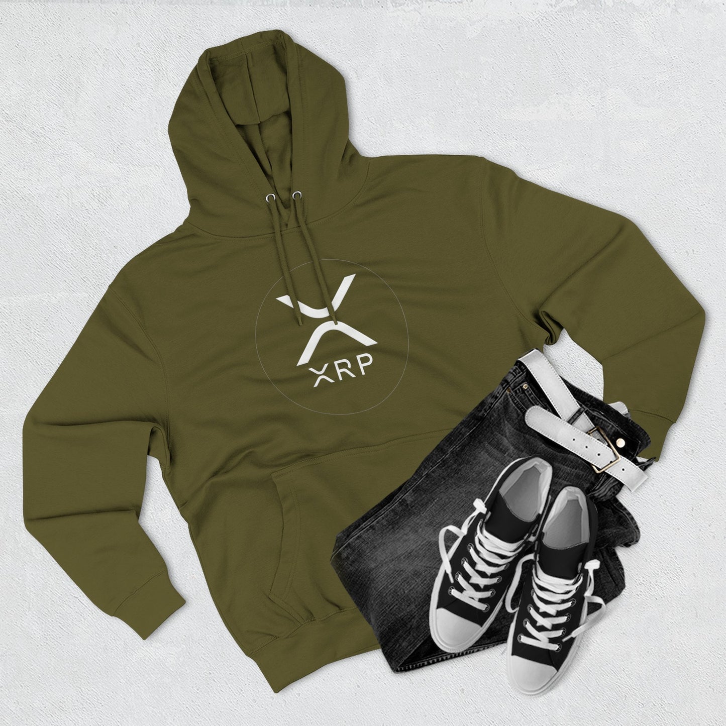 XRP Cozy Three-Panel Fleece Hoodie for Relaxed Casual Style, Perfect for Lounging, Gifting, Everyday Wear, and Cozy Nights