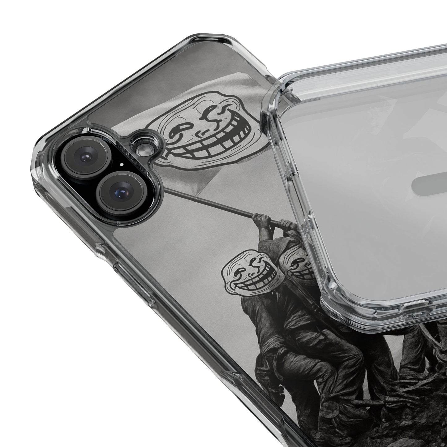 TROLL Flag Phone Case, Trendy Phone Cover, Gift for Gamers, Unique Phone Accessory, Funny Phone Protection